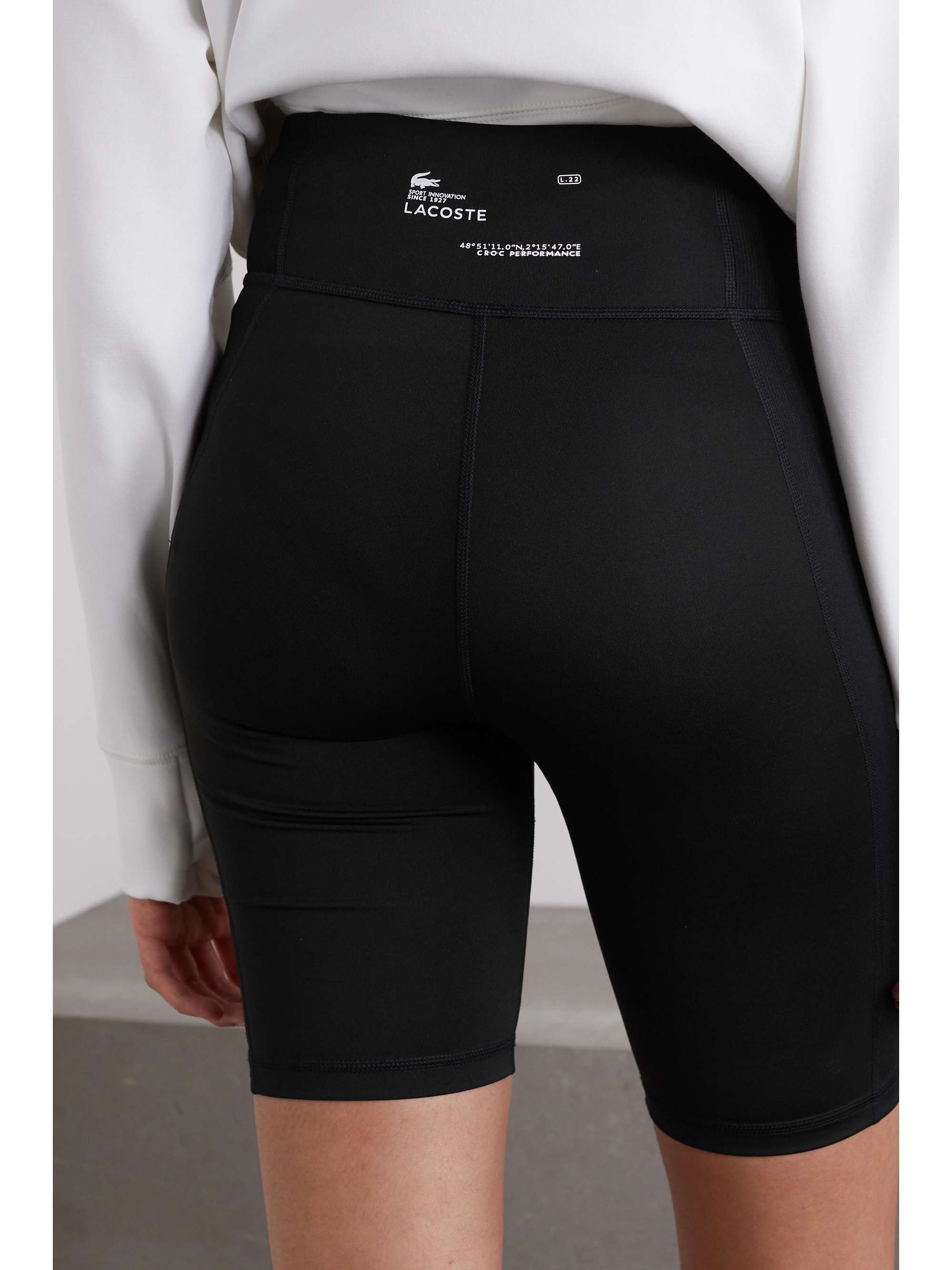 LACOSTE Recycled stretch-jersey shorts