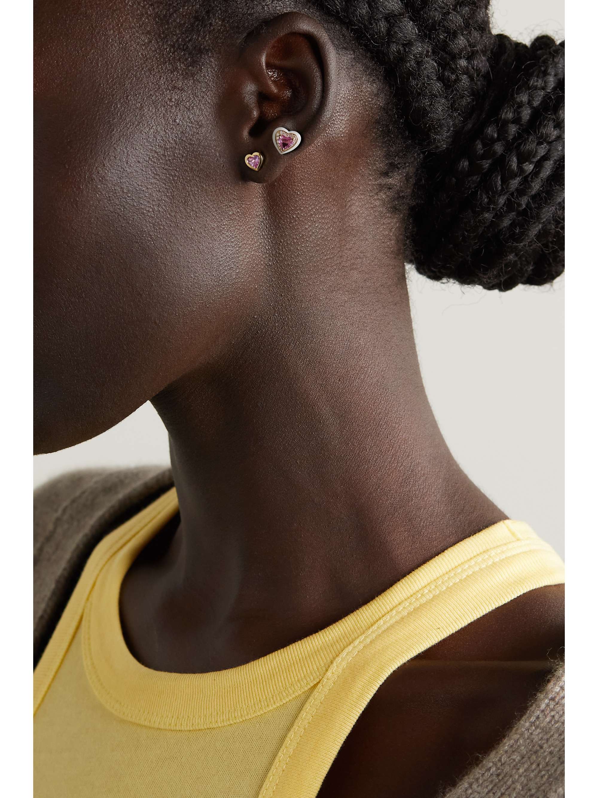 EMILY P. WHEELER + NET SUSTAIN Dress Up Baby 18-karat recycled gold sapphire earrings