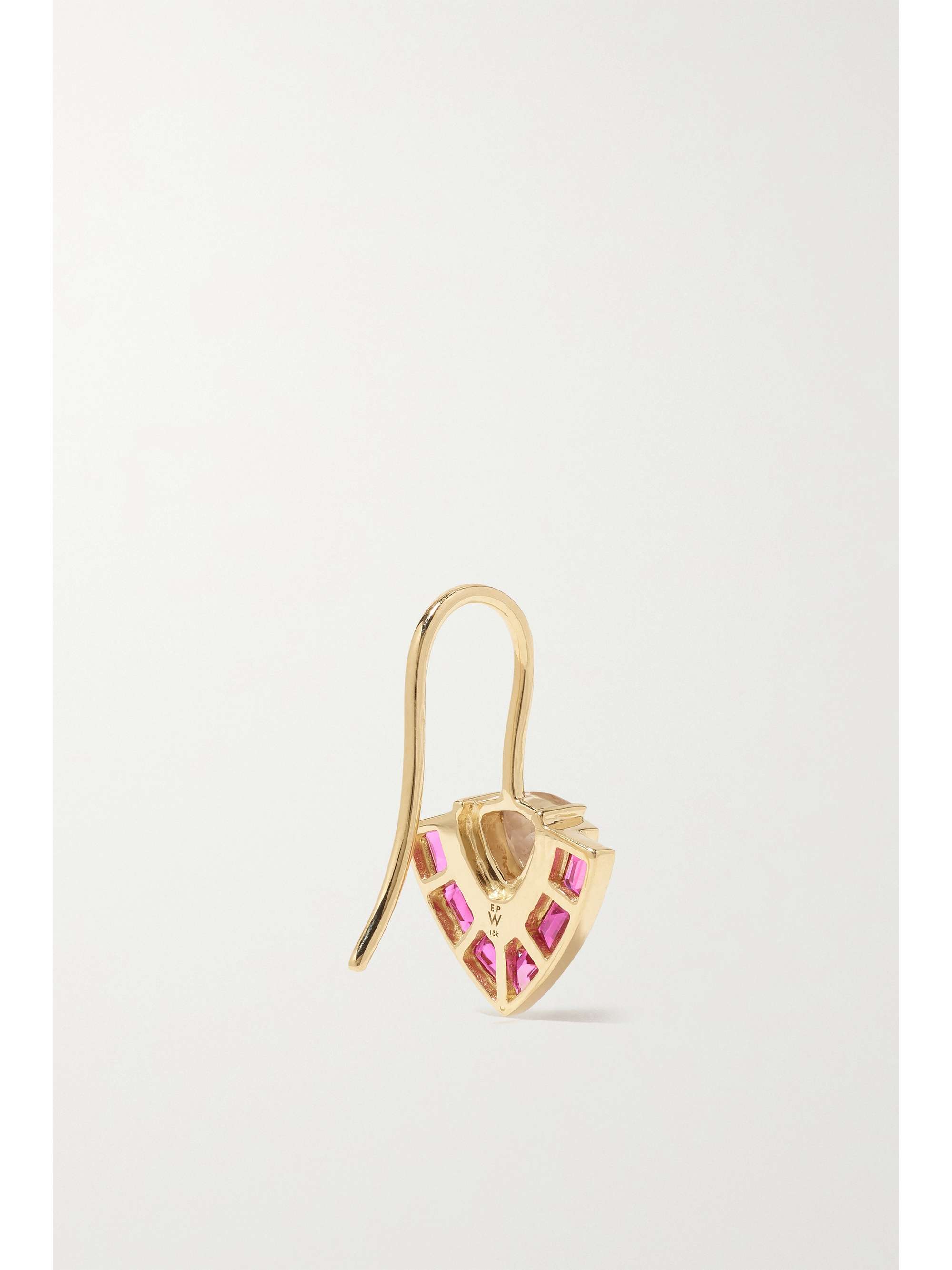 EMILY P. WHEELER + NET SUSTAIN Tiered 18-karat recycled yellow and white gold multi-stone earrings