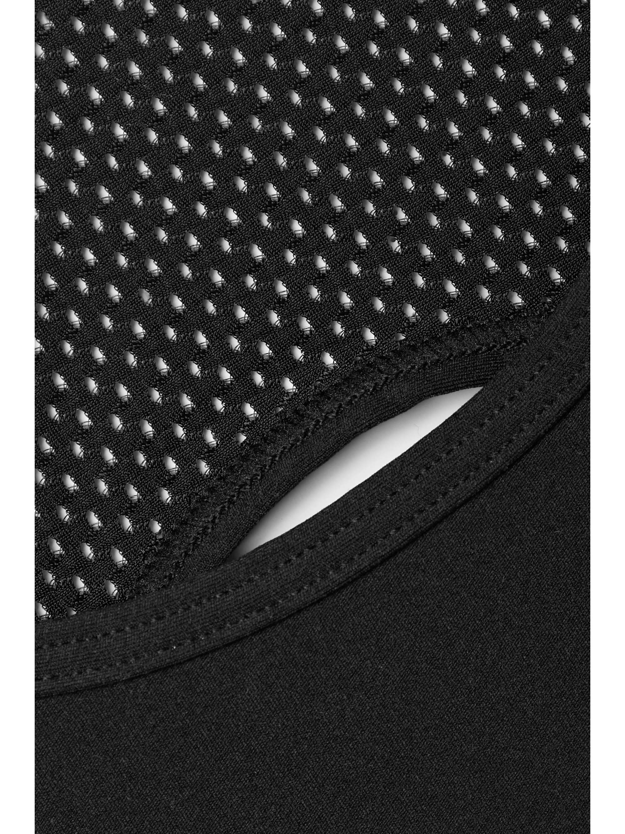 ALL ACCESS Front Row cutout mesh-trimmed stretch sports bra