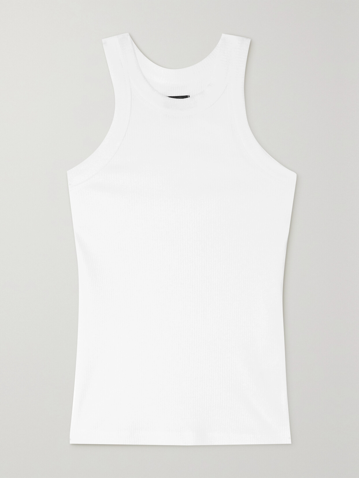 Wsly The Rivington Ribbed Stretch-tencel Lyocell Tank In White