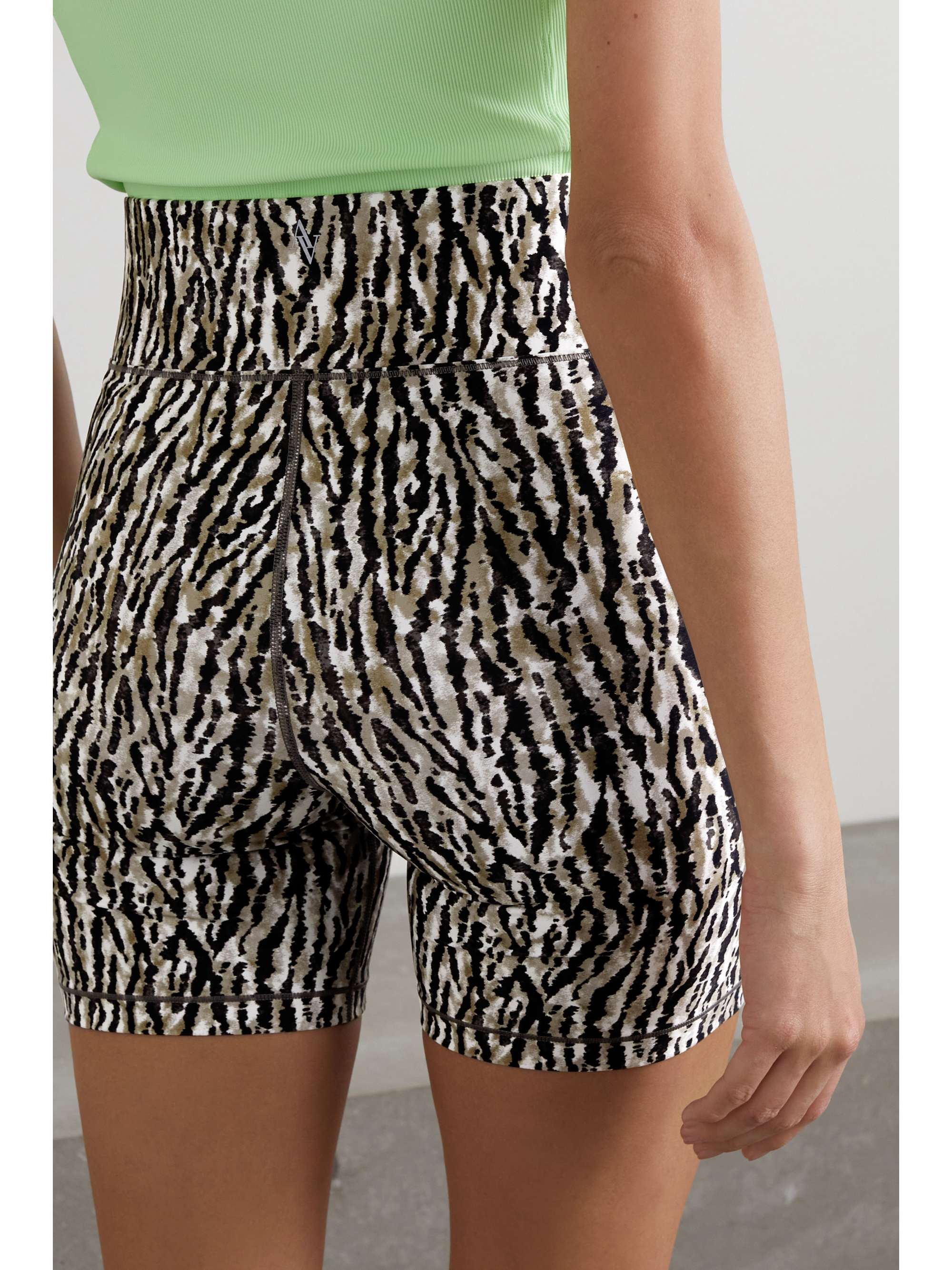 Stage zebra-print stretch shorts 