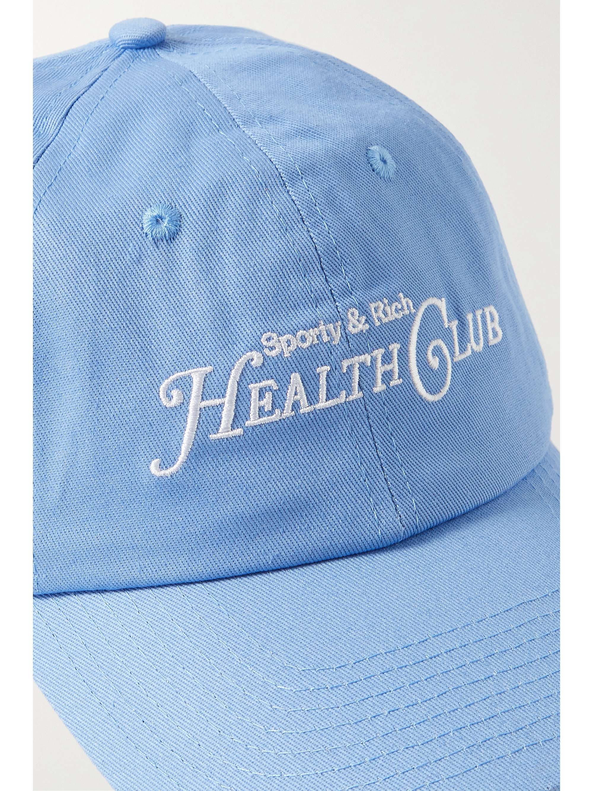 SPORTY & RICH Rizzoli embroidered cotton-twill baseball cap