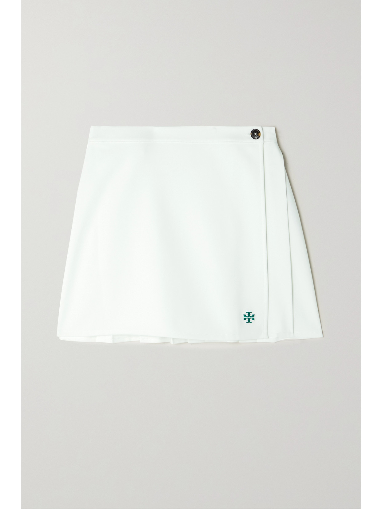 Tory Sport Tory Burch Tech Twill Wrap Tennis Skirt In White