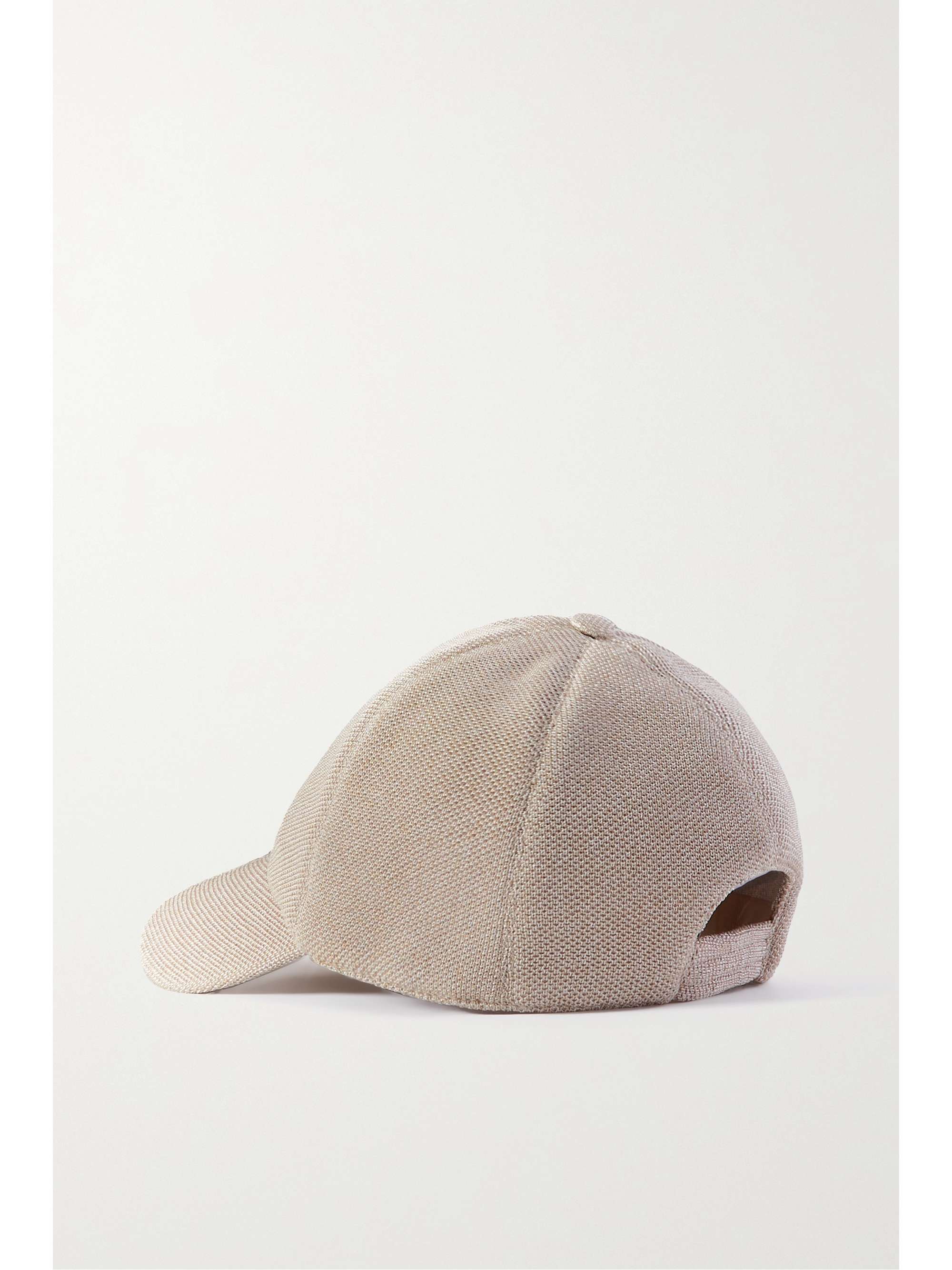 THE ROW Caspian silk-piqué baseball cap