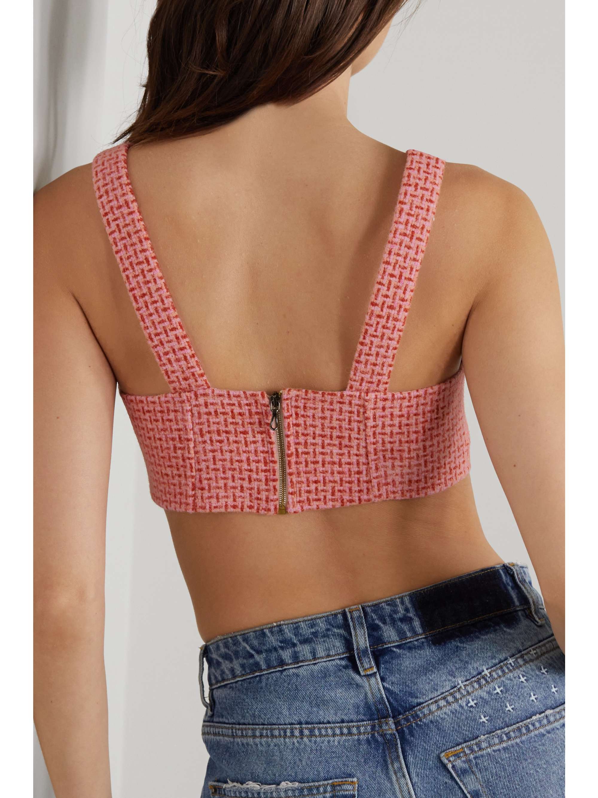RACIL Helena wool-tweed bra top