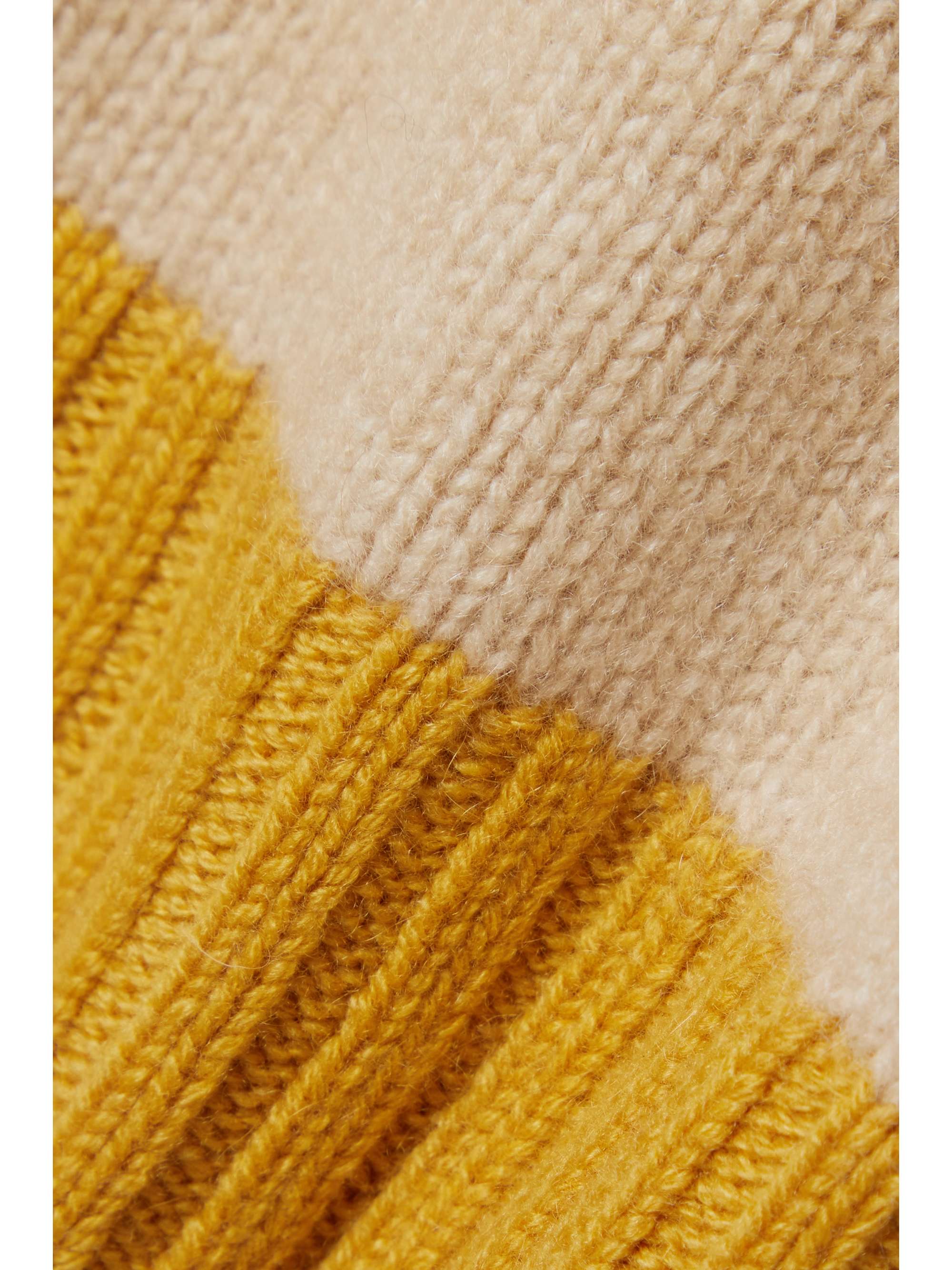 RACIL New York cropped two-tone cashmere tank