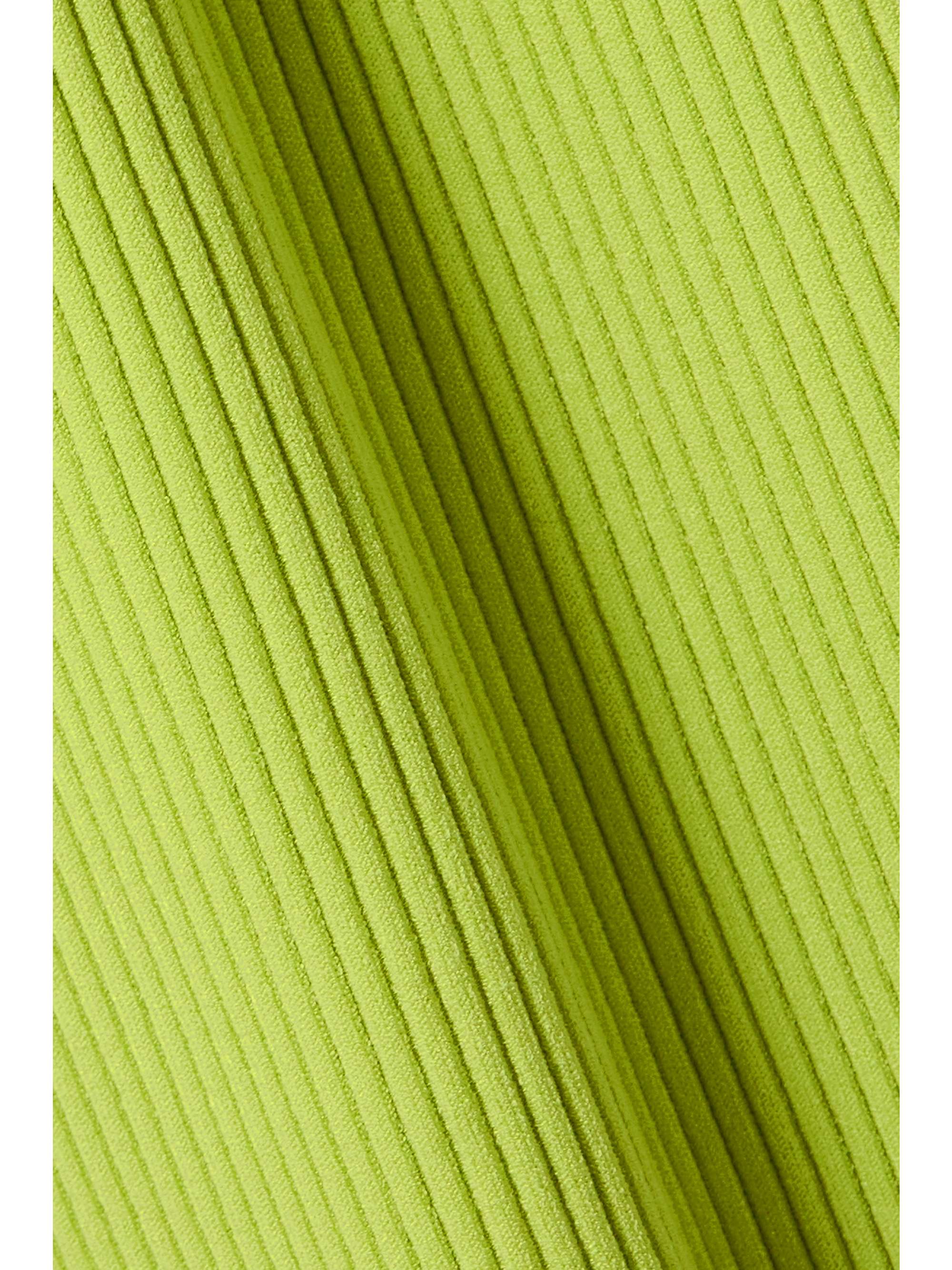 SIMKHAI Colleen cutout ribbed-knit midi dress