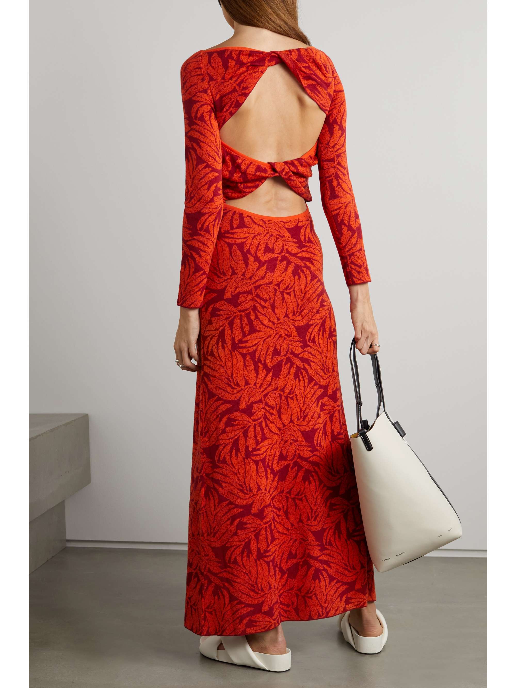 JOHANNA ORTIZ + NET SUSTAIN Manhattan Solstice printed Pima cotton maxi dress