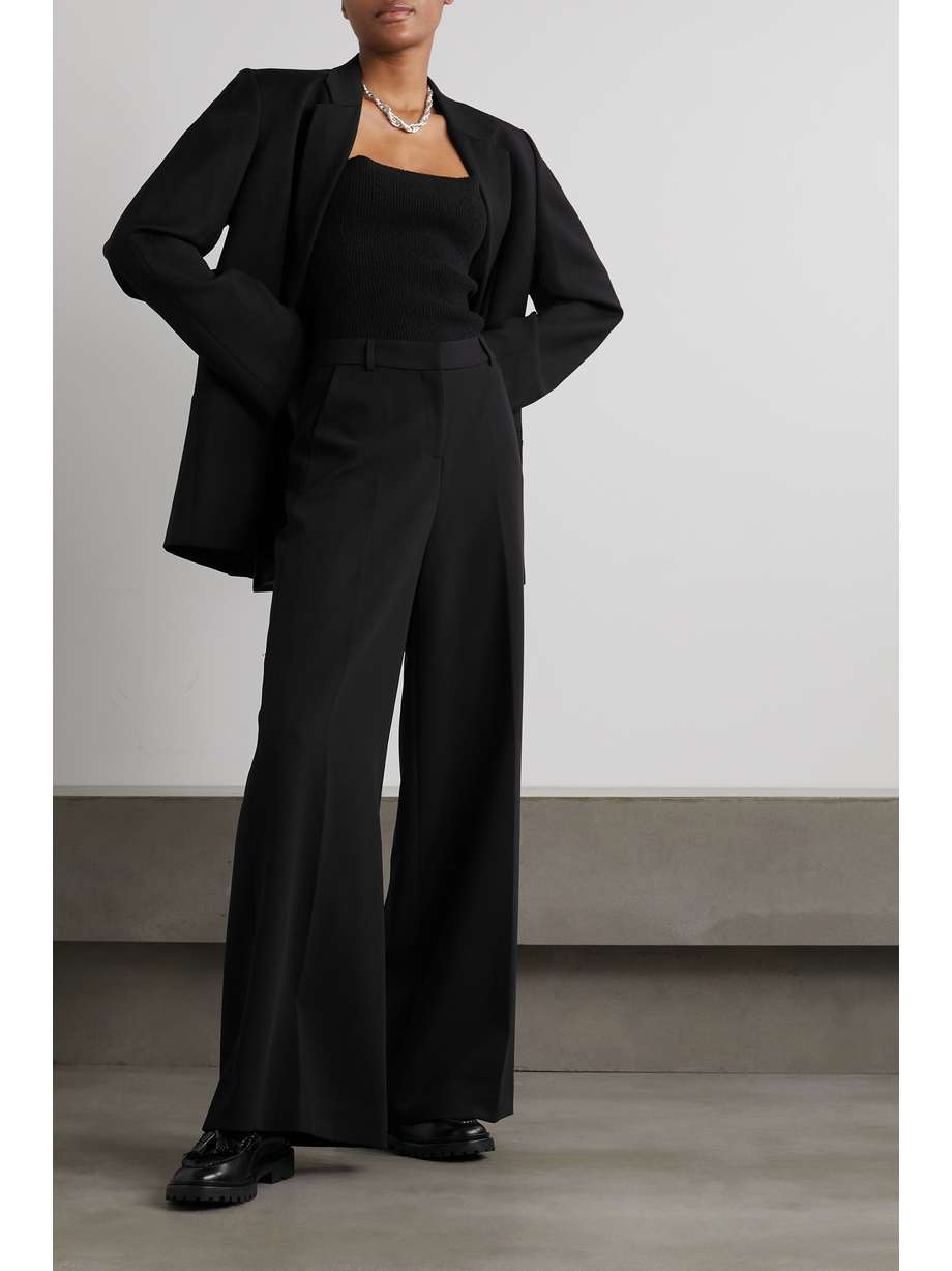 Black Pilar wide-leg pants | L'AGENCE | NET-A-PORTER