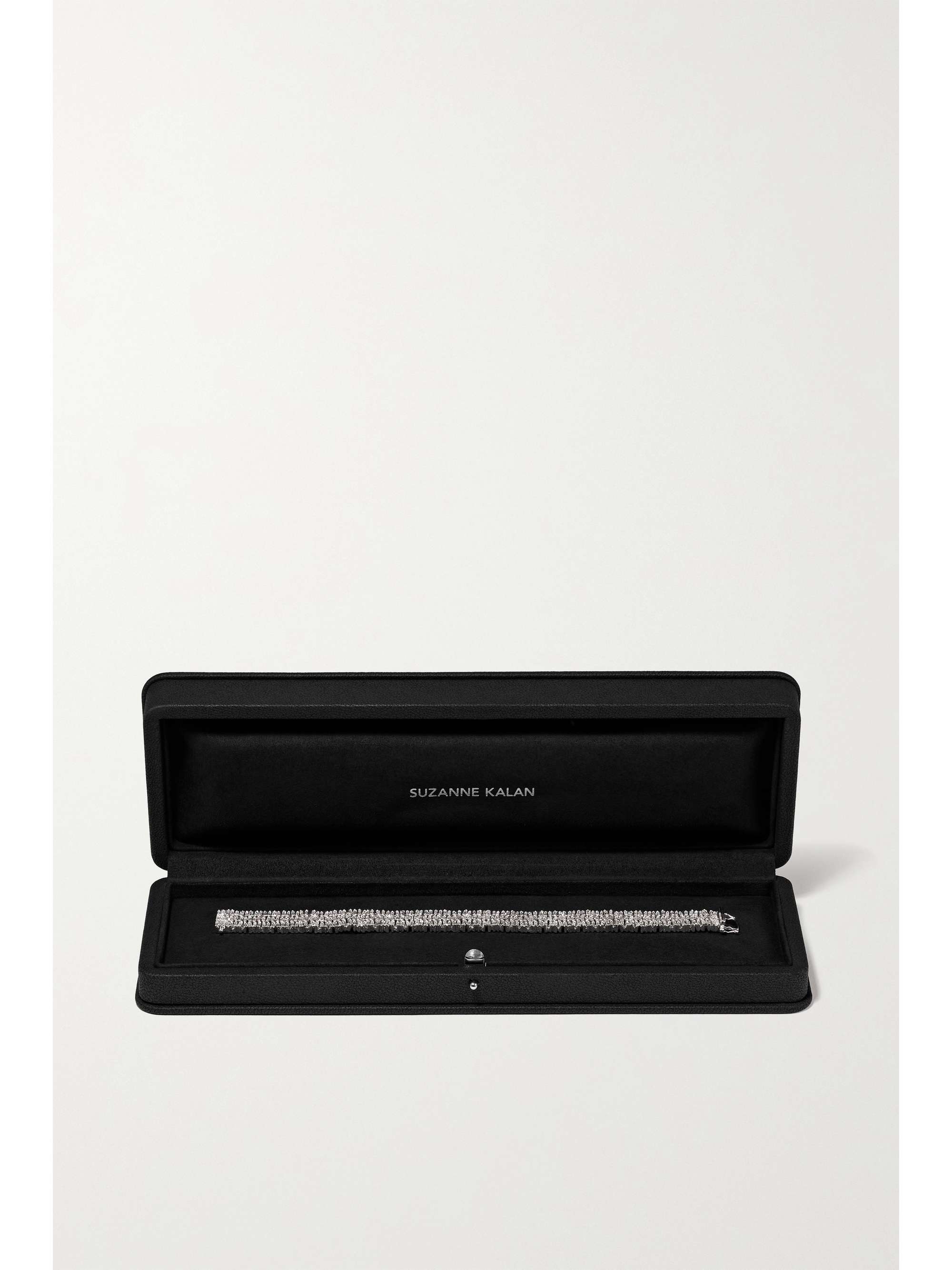 SUZANNE KALAN 18-karat white gold diamond bracelet