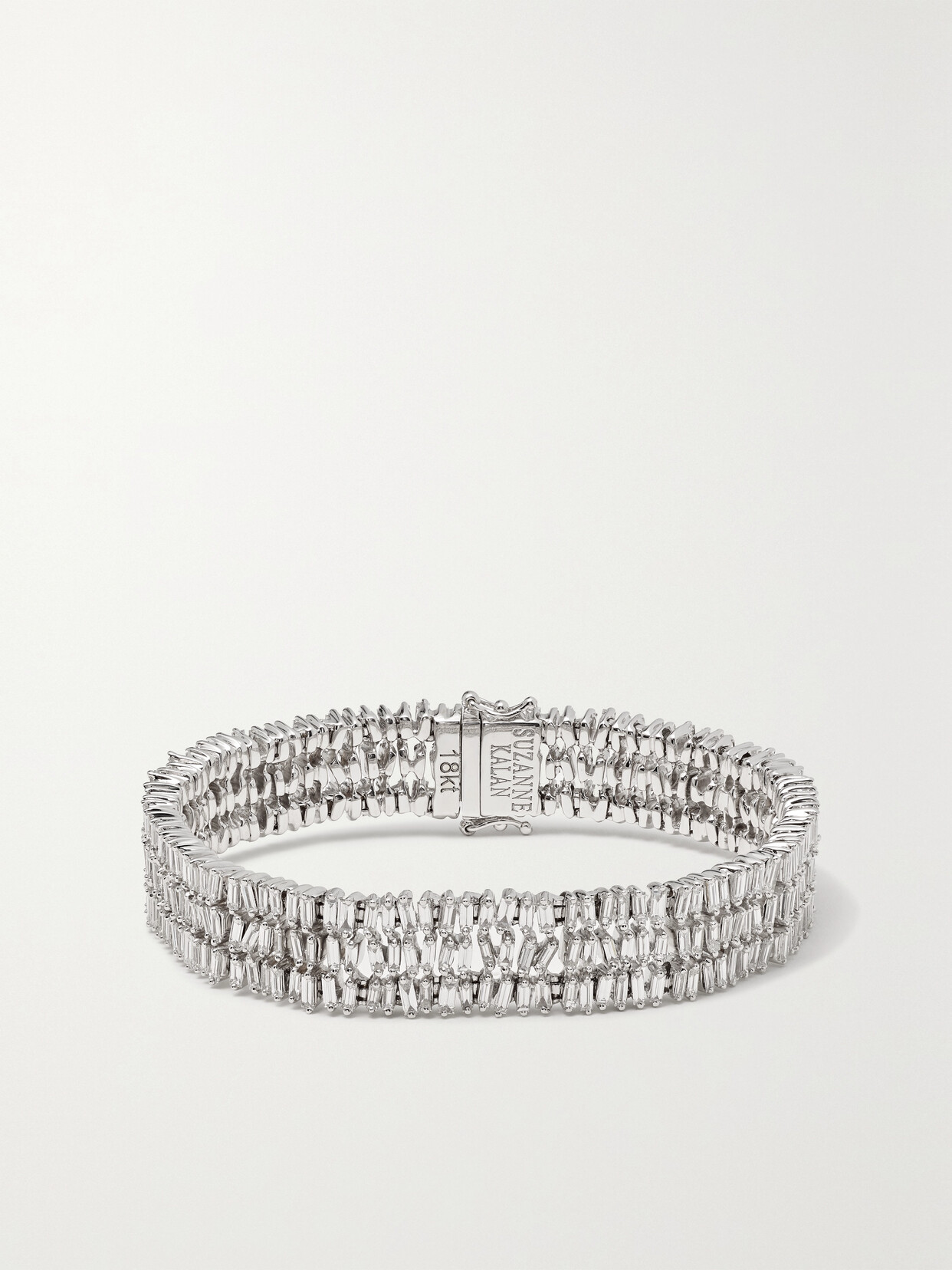 Suzanne Kalan 18-karat White Gold Diamond Bracelet