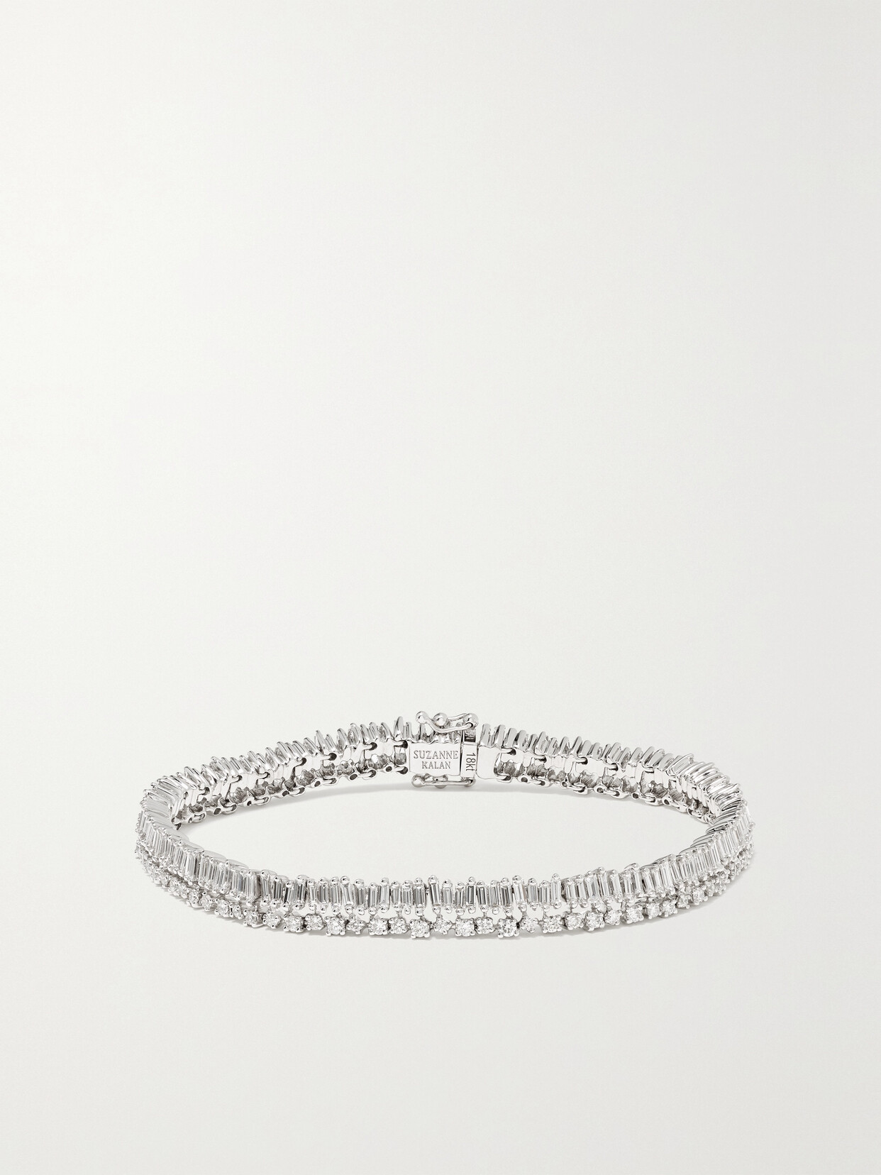 Suzanne Kalan 18-karat White Gold Diamond Bracelet