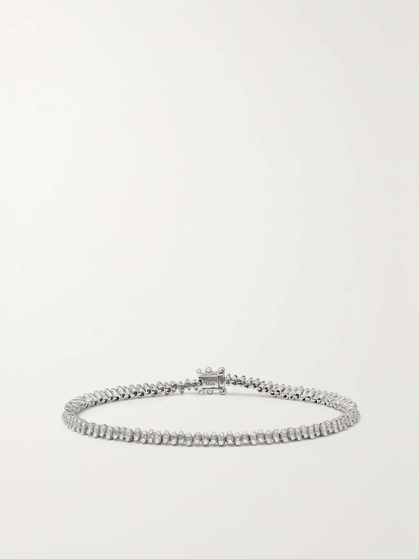 Suzanne Kalan 18-karat White Gold Diamond Tennis Bracelet