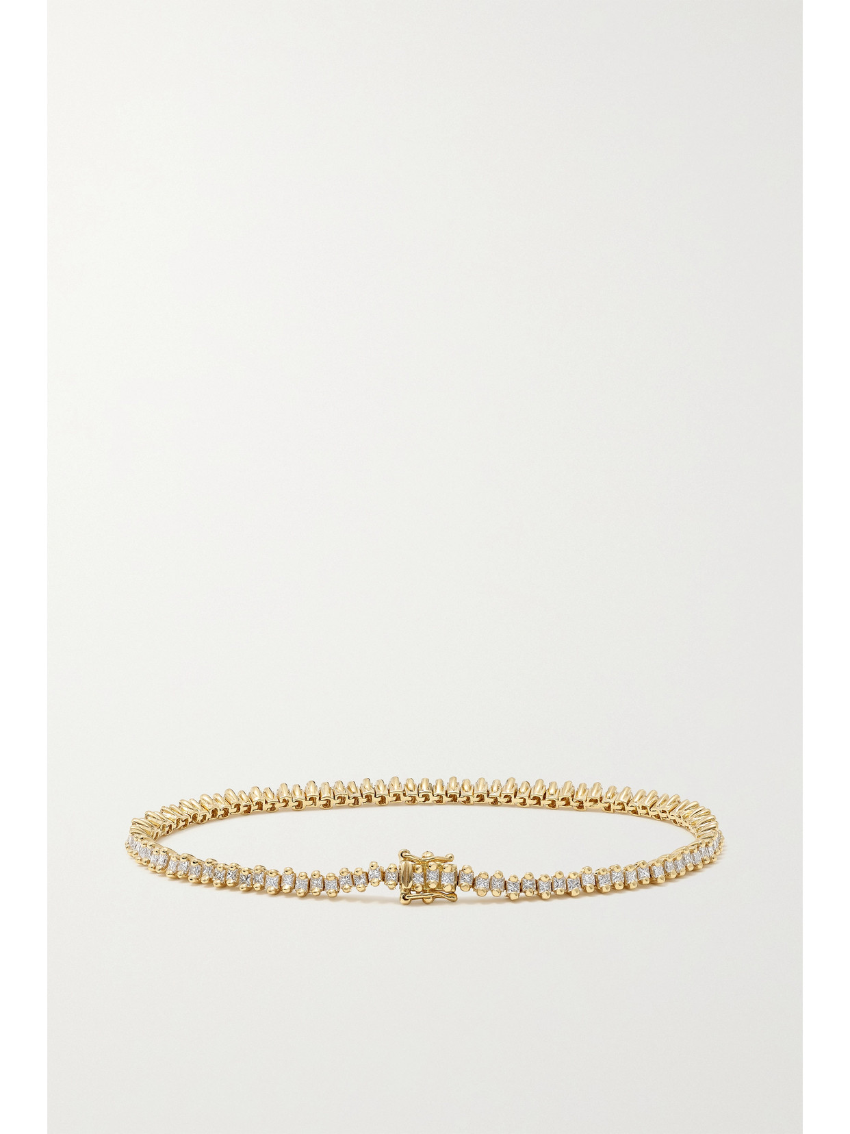Suzanne Kalan 18-karat Gold Diamond Tennis Bracelet In Gold