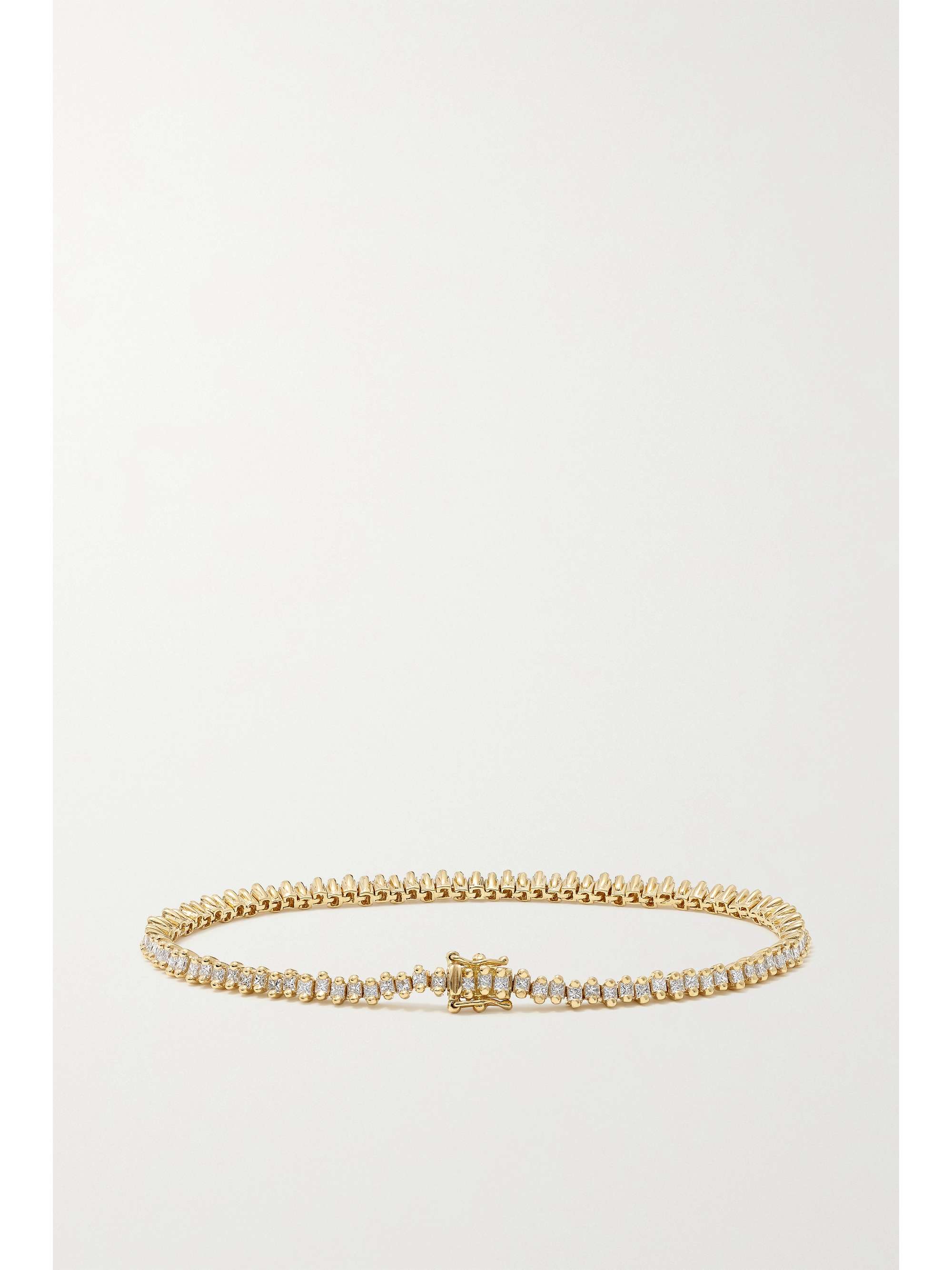 SUZANNE KALAN 18-karat gold diamond tennis bracelet