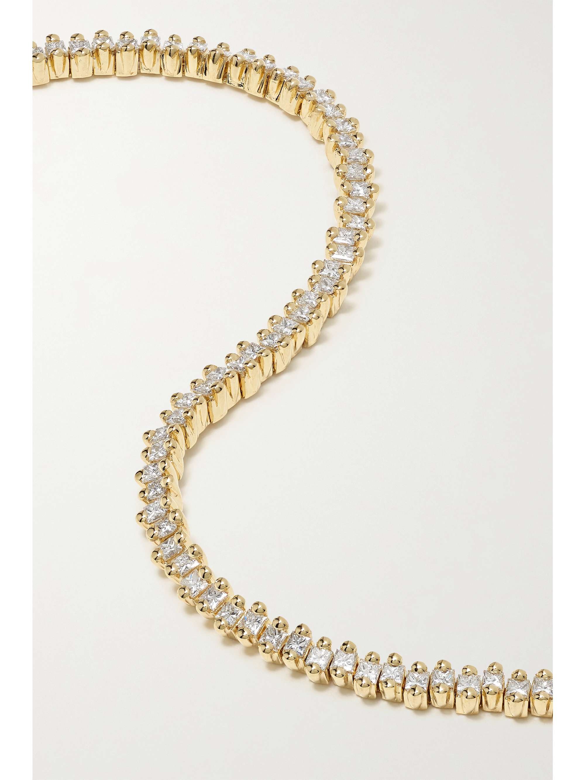 SUZANNE KALAN 18-karat gold diamond tennis bracelet