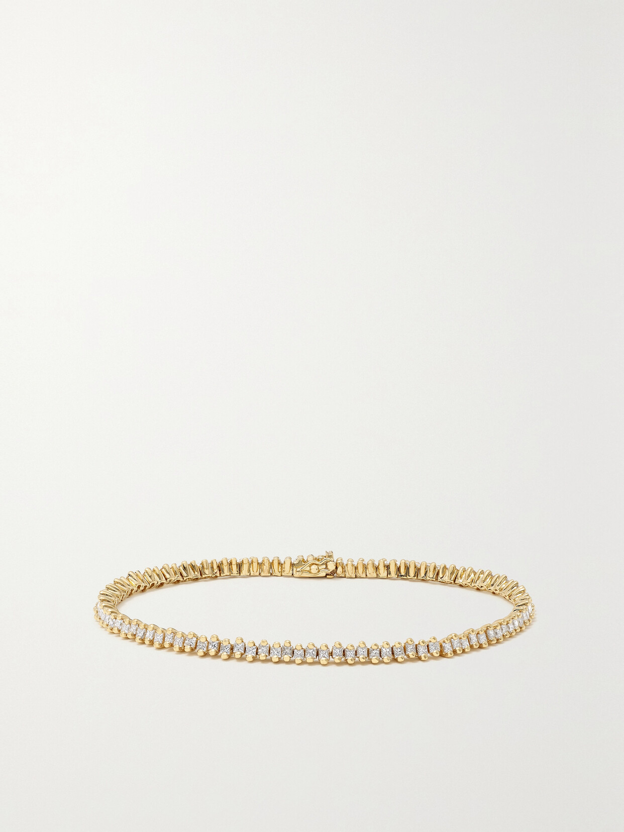 Suzanne Kalan 18-karat Gold Diamond Tennis Bracelet