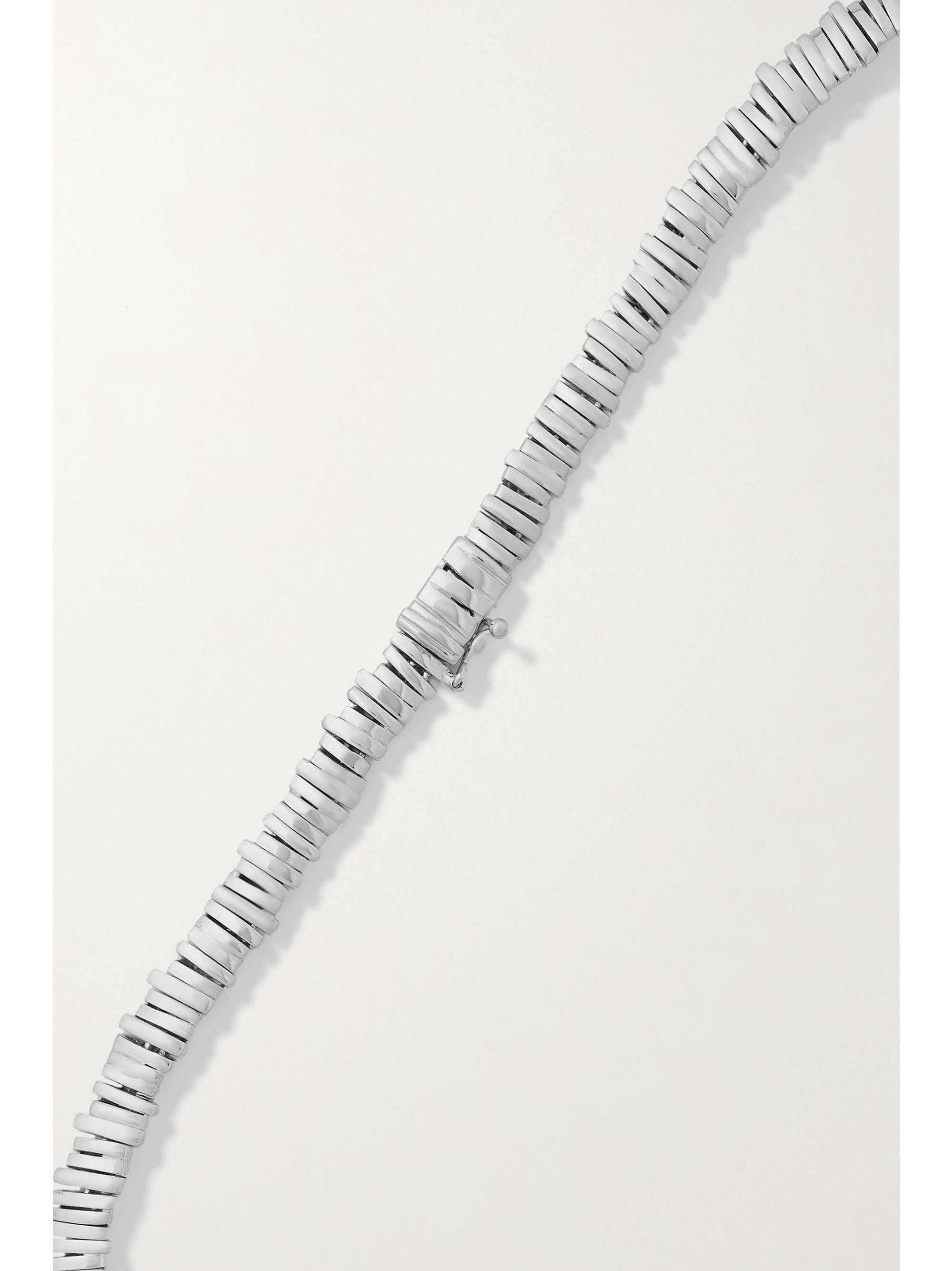 SUZANNE KALAN 18-karat white gold diamond necklace