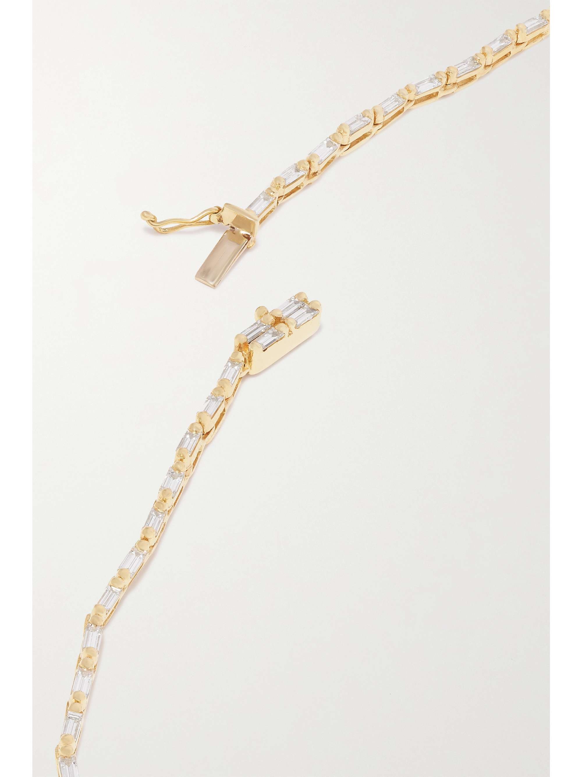 SUZANNE KALAN 18-karat gold diamond necklace