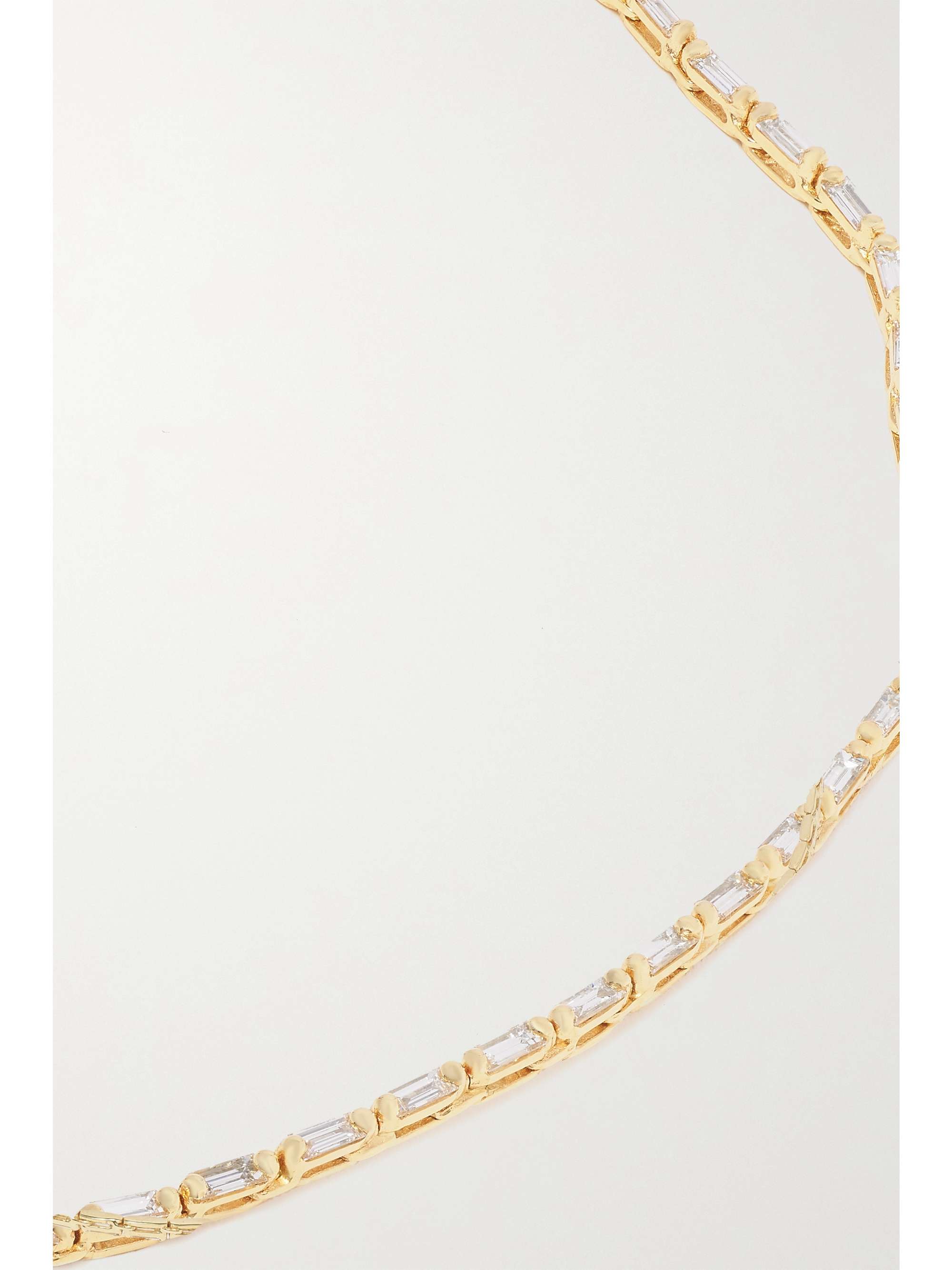 SUZANNE KALAN 18-karat gold diamond necklace