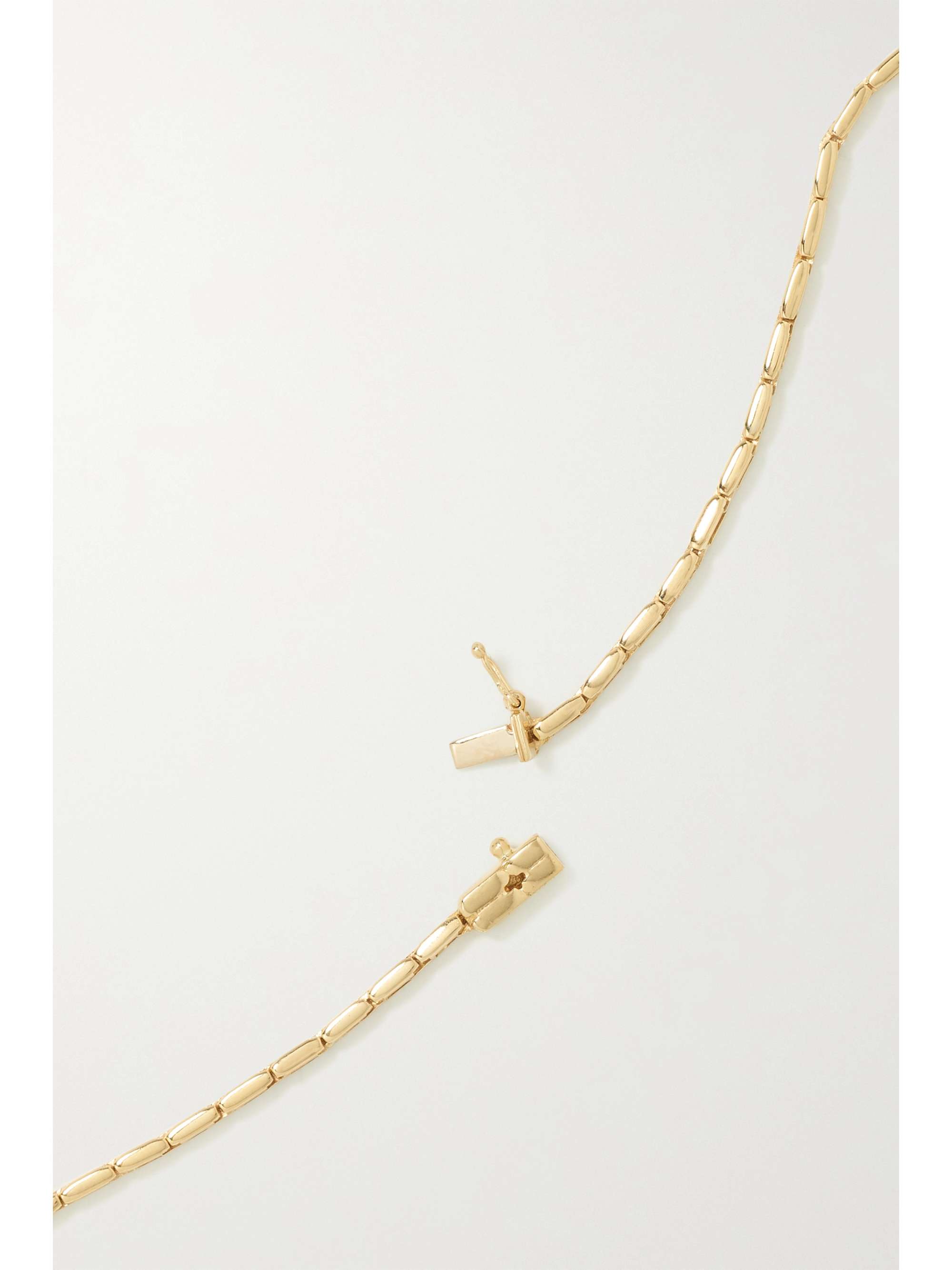 SUZANNE KALAN 18-karat white gold diamond necklace
