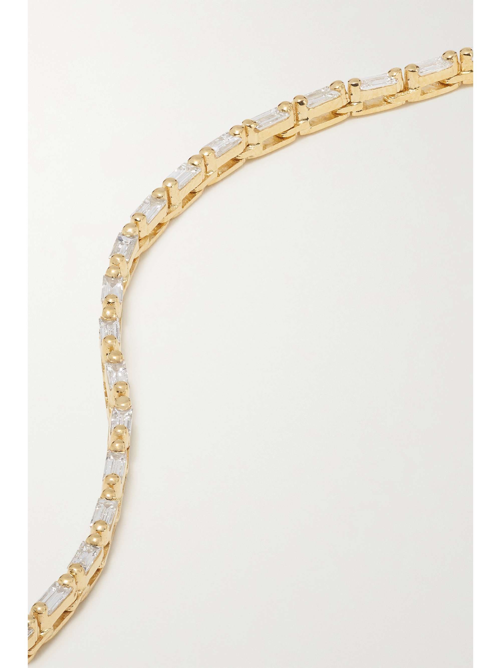 SUZANNE KALAN 18-karat white gold diamond necklace