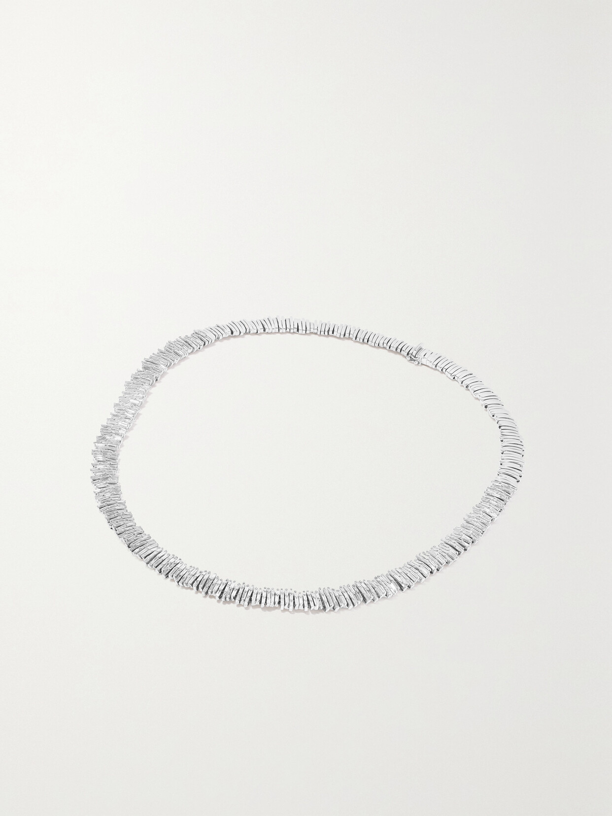 Suzanne Kalan 18-karat White Gold Diamond Necklace