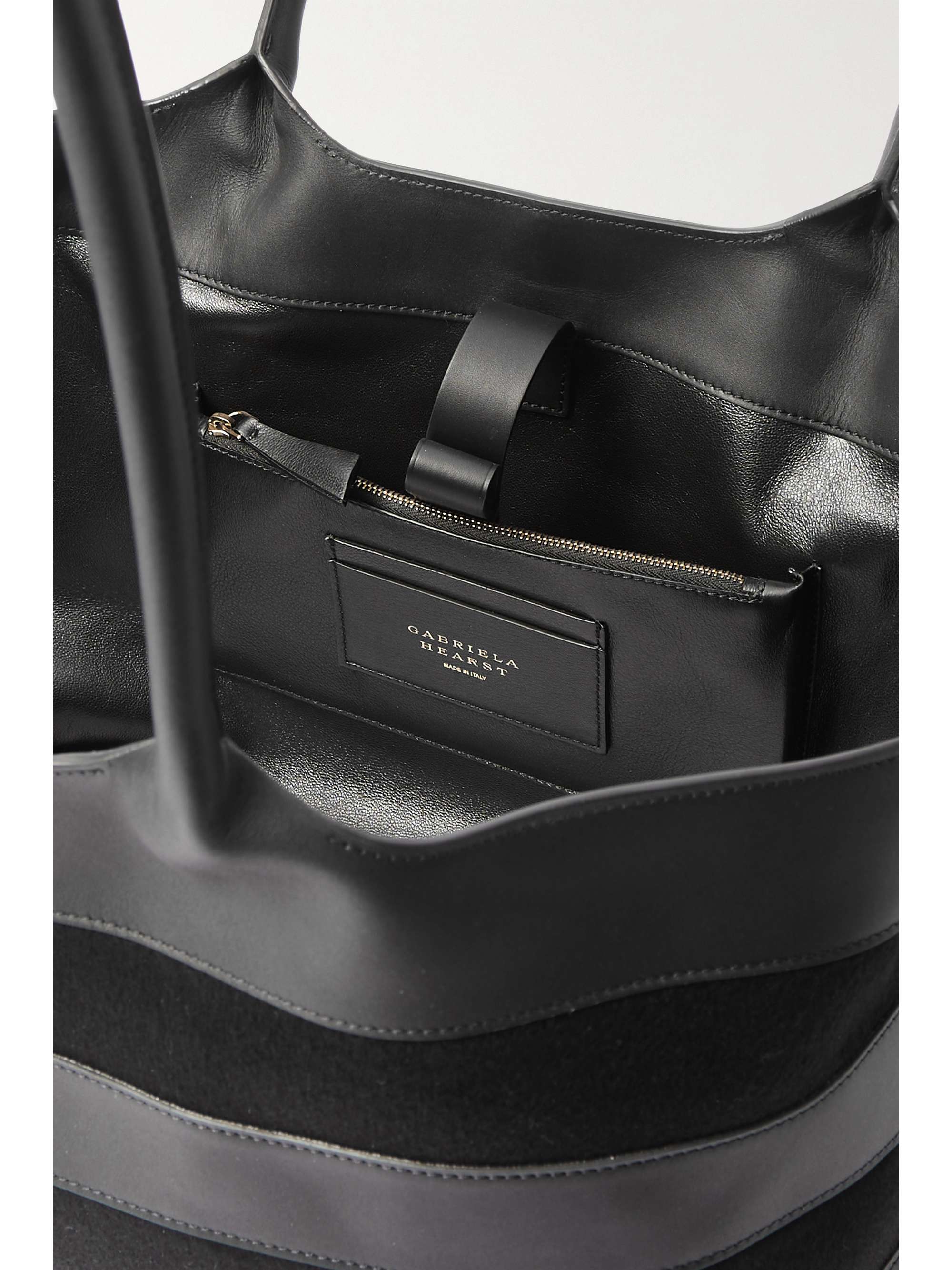 GABRIELA HEARST Mcewan paneled leather and cashmere tote