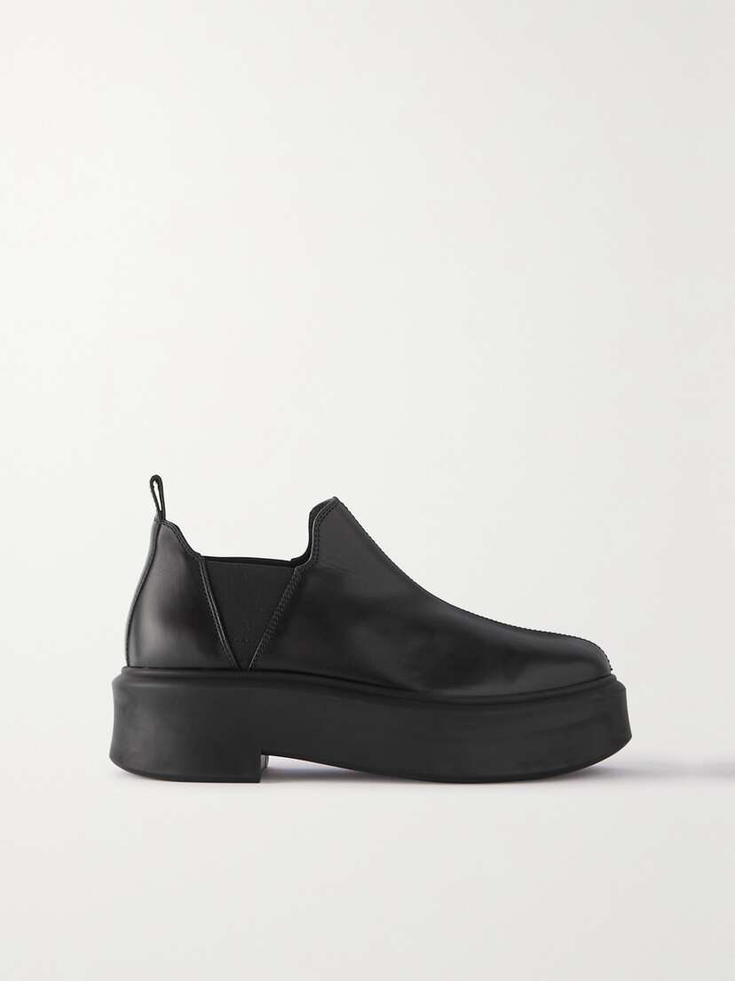 The Row Robin Leather Chelsea Boots