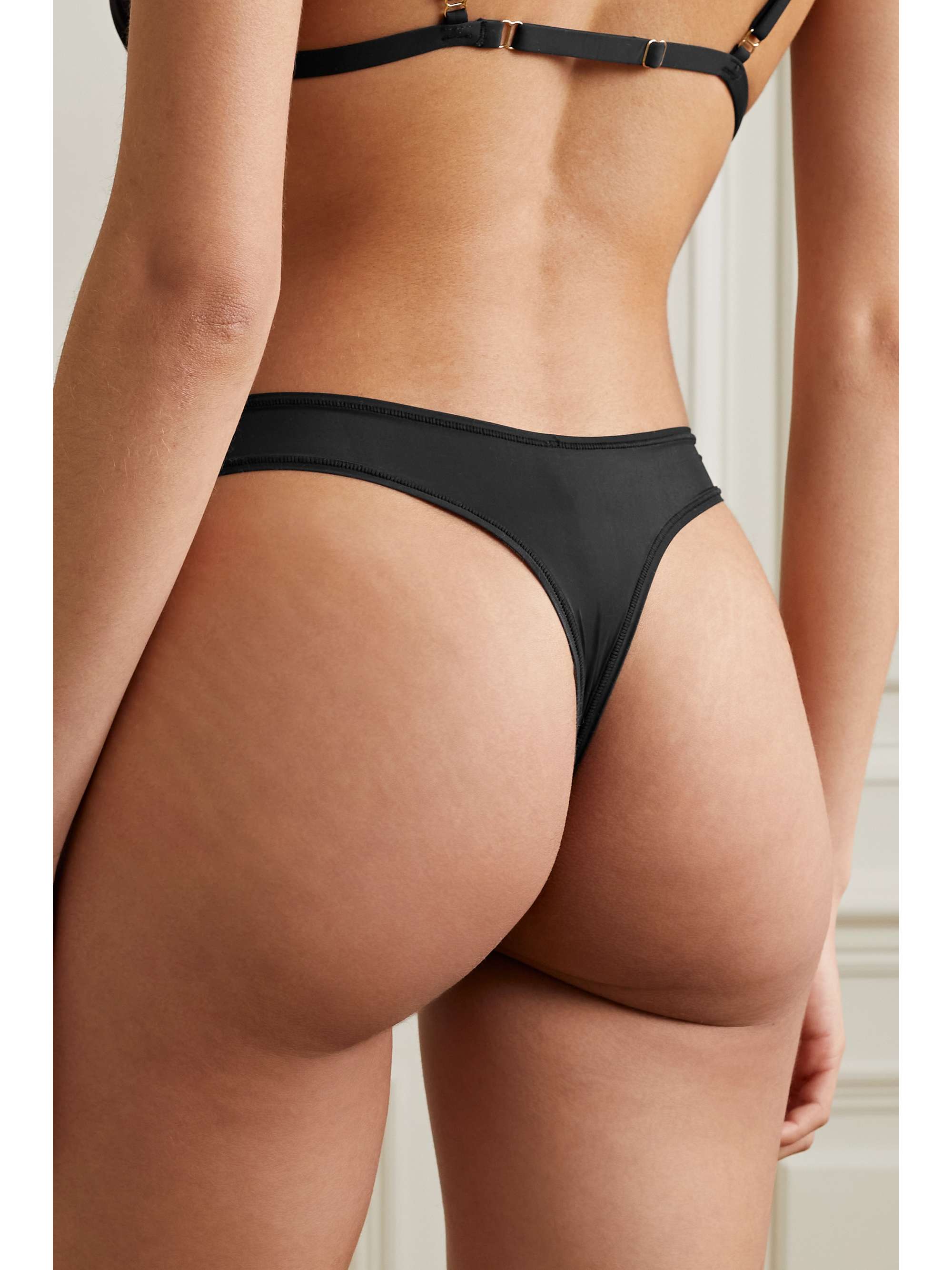 SKIMS Jelly Sheer thong - Onyx