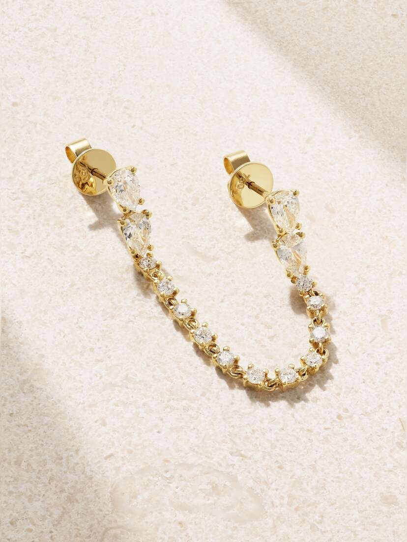 Anita Ko Daphne 18-karat Gold Diamond Single Earring