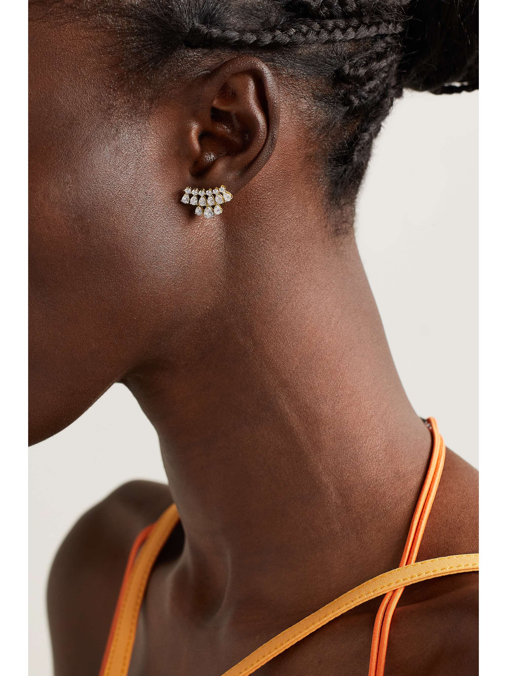 ANITA KO Daphne 18-karat gold diamond earrings