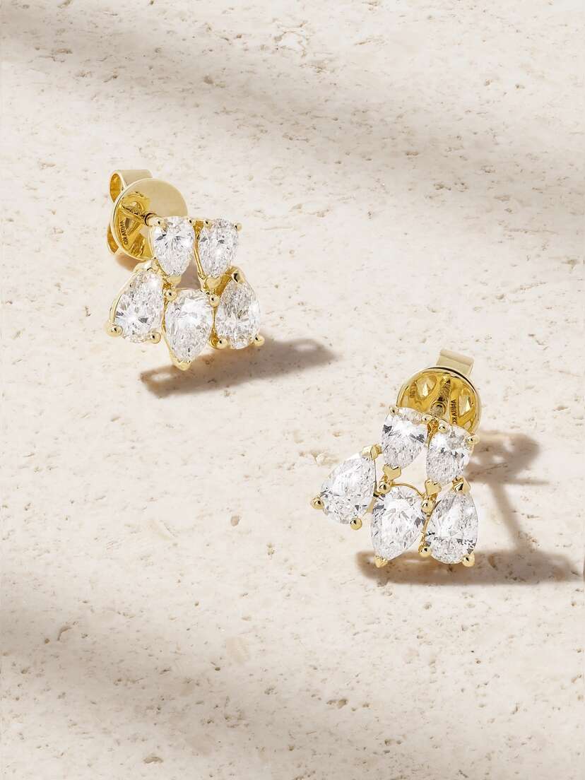 Anita Ko Clara 18-karat Gold Diamond Earrings