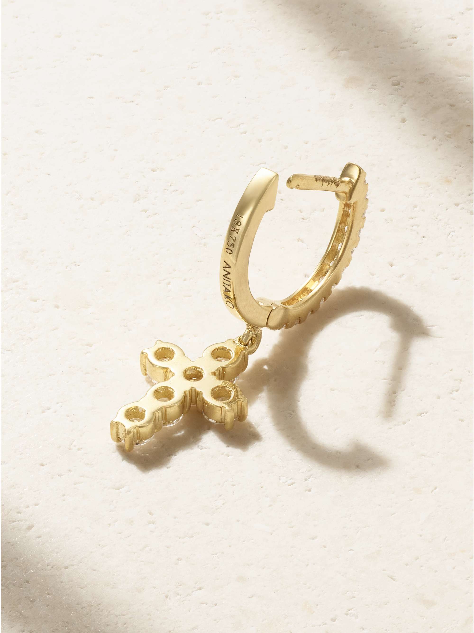 ANITA KO 18-karat gold diamond single earring