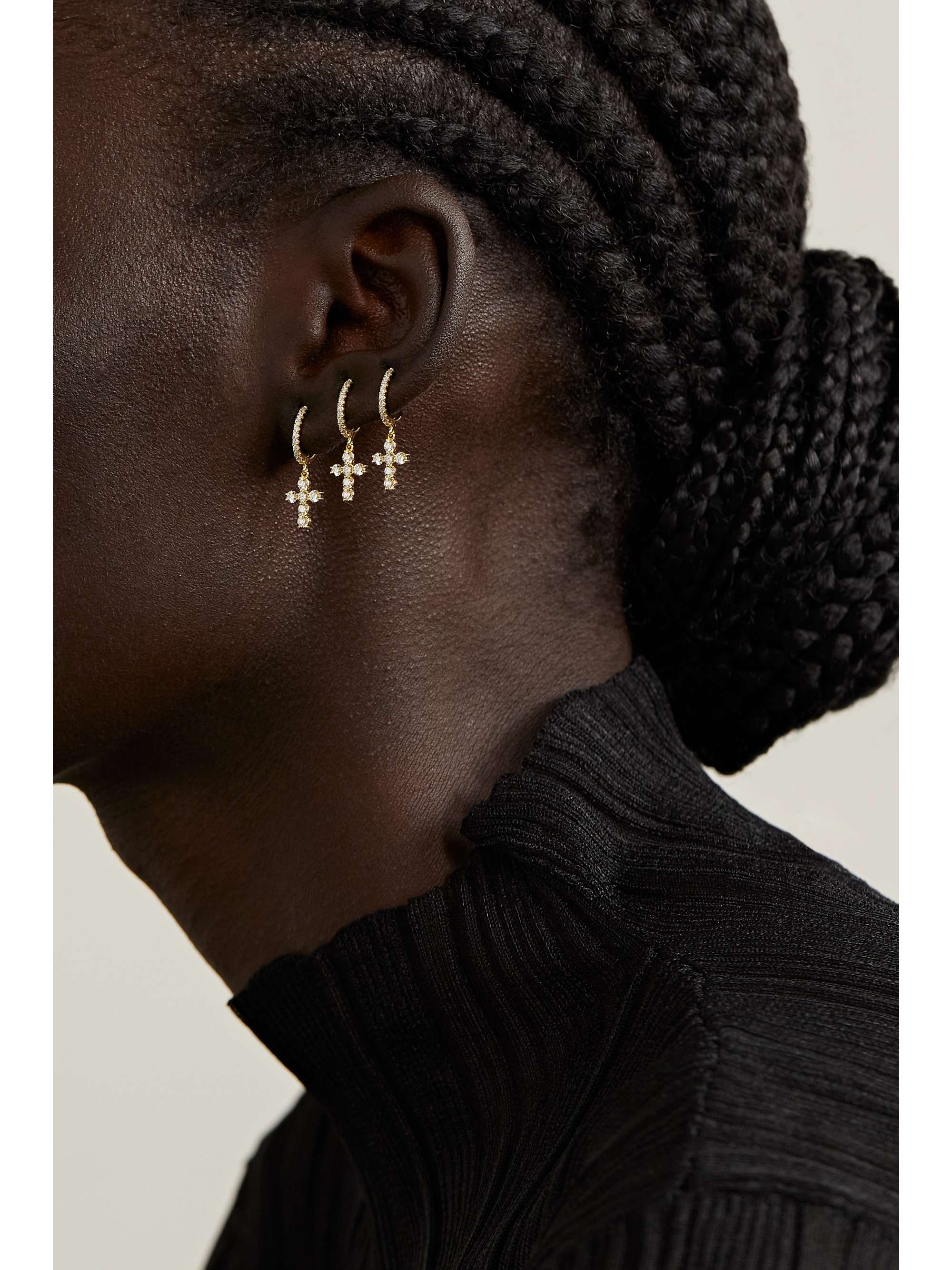 ANITA KO 18-karat gold diamond single earring