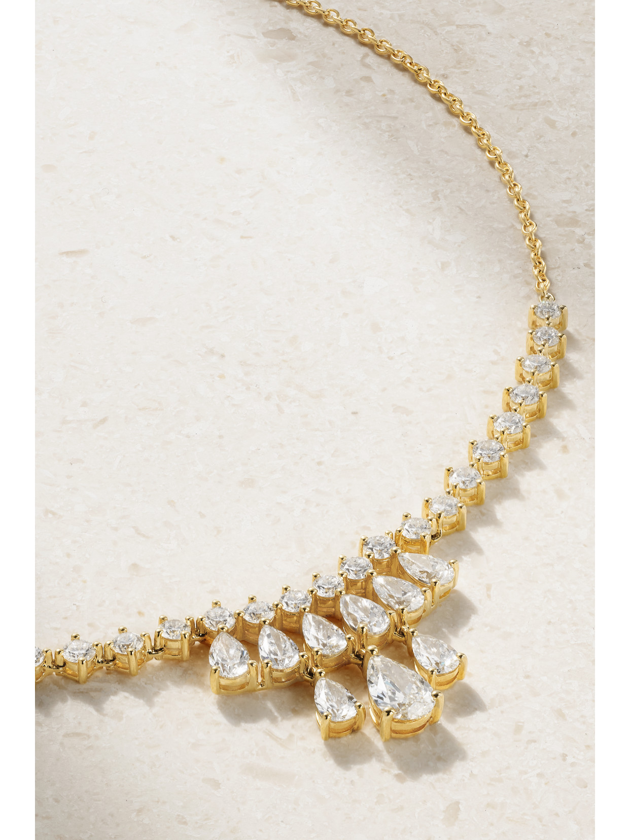 Shop Anita Ko Daphne 18-karat Gold Diamond Necklace