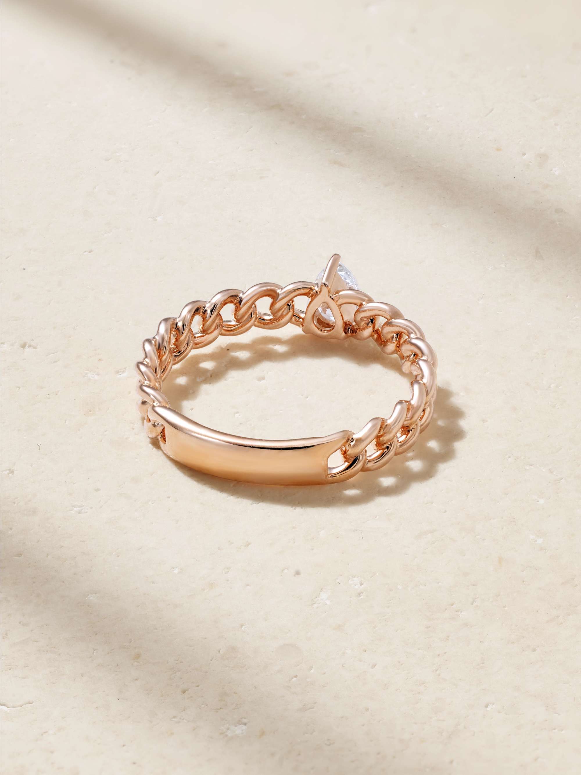 ANITA KO 18-karat rose gold diamond ring