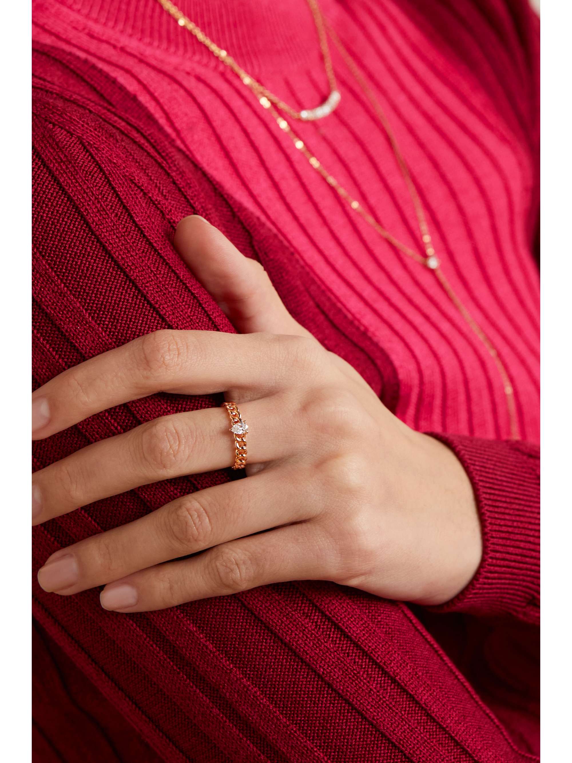 ANITA KO 18-karat rose gold diamond ring