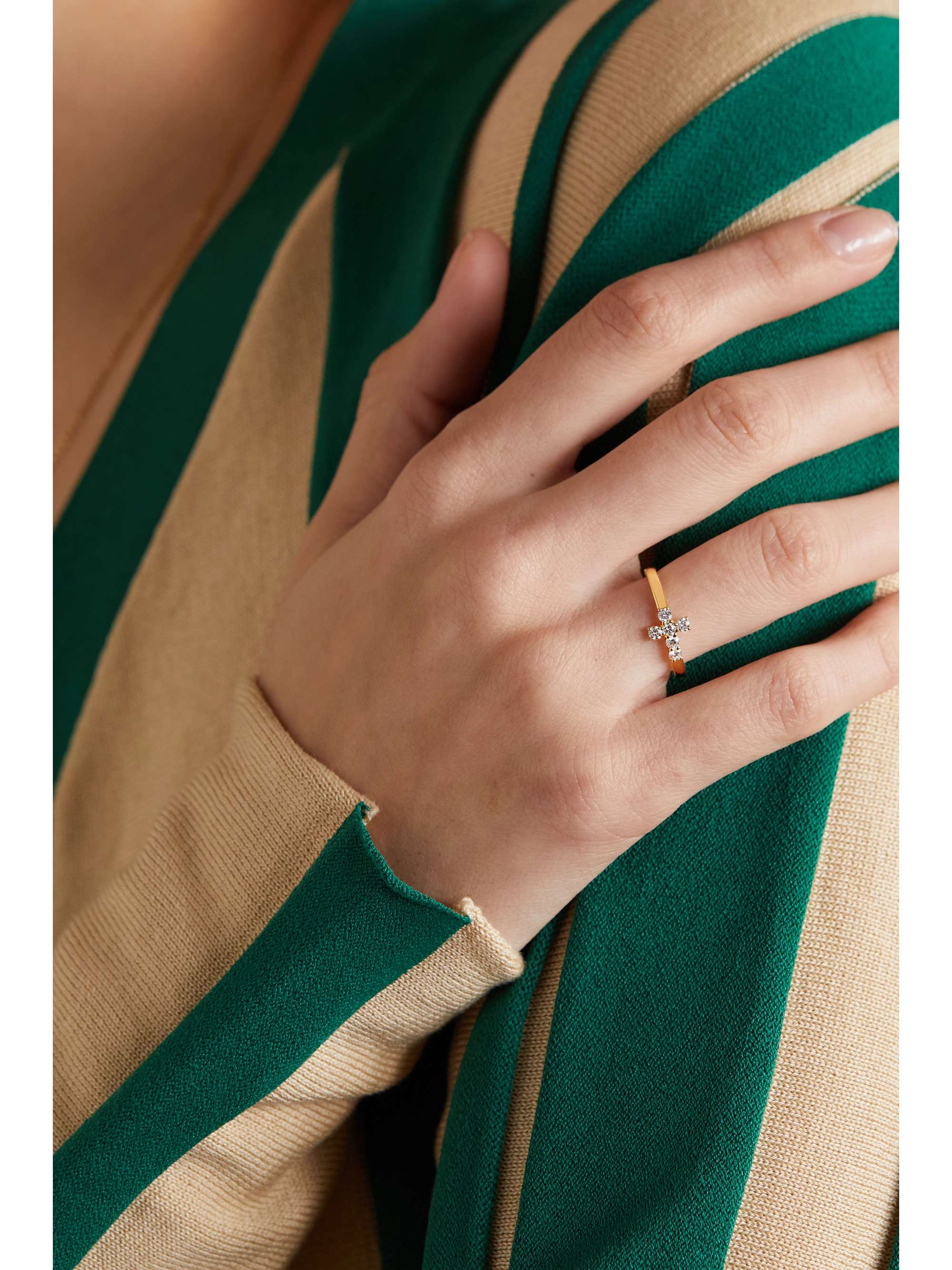 ANITA KO 18-karat gold diamond ring