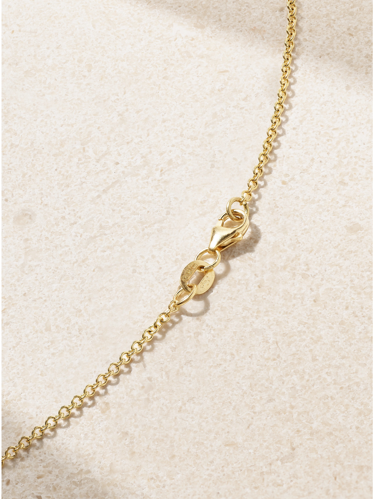 Shop Anita Ko 18-karat Gold Diamond Necklace