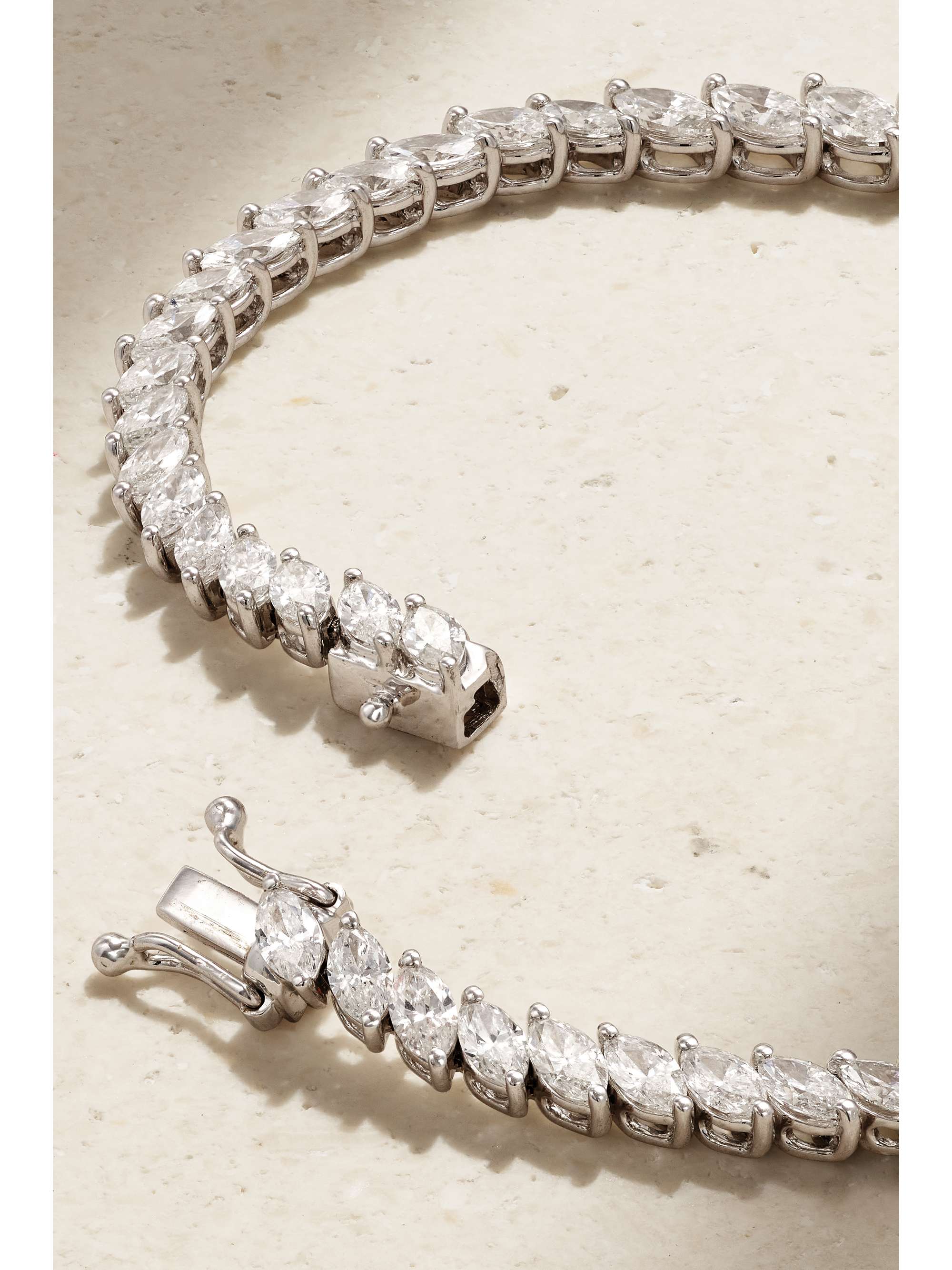 ANITA KO 18-karat white gold diamond tennis bracelet