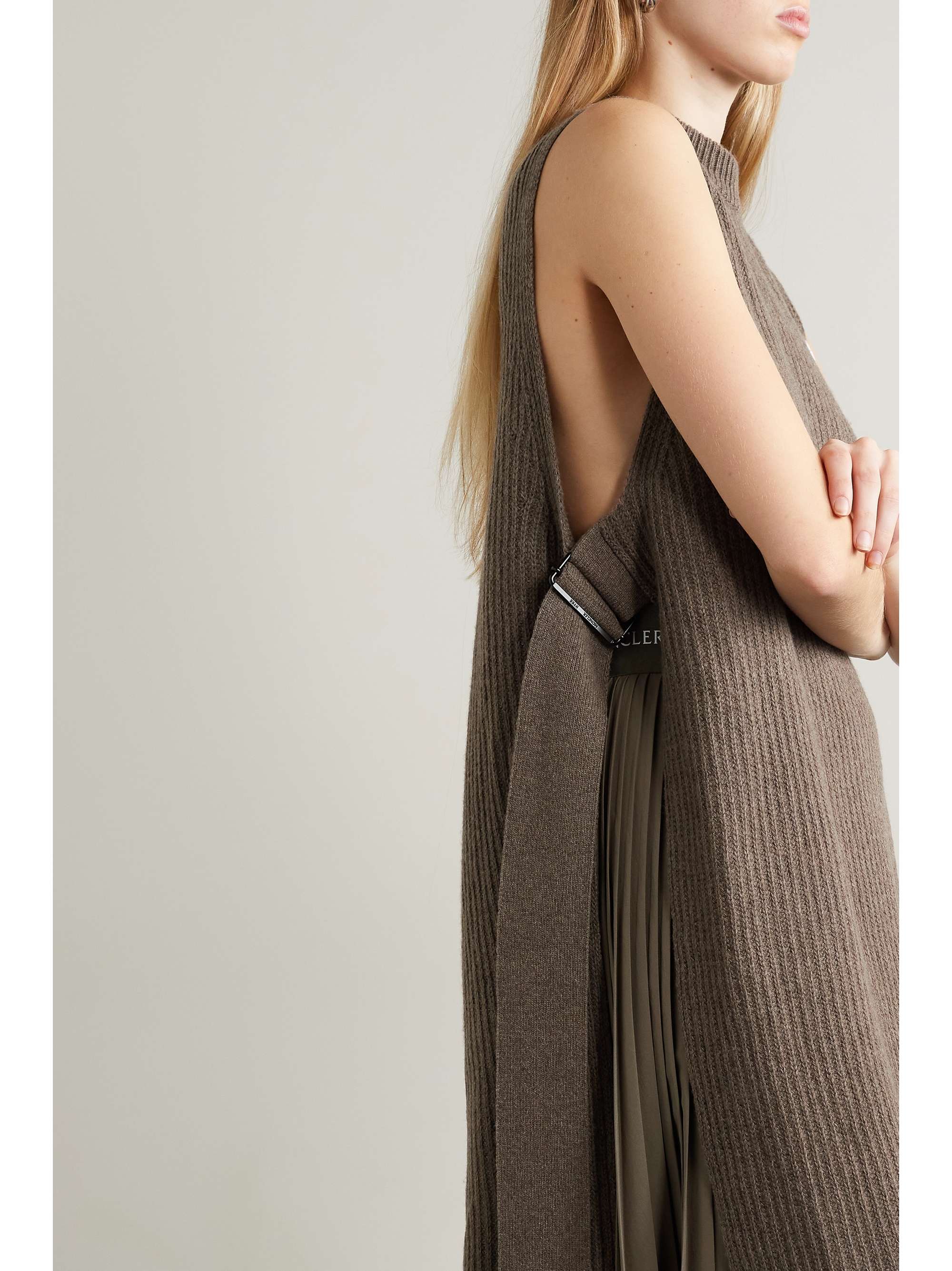 MONCLER GENIUS + 4 HYKE oversized cashmere and wool-blend dress