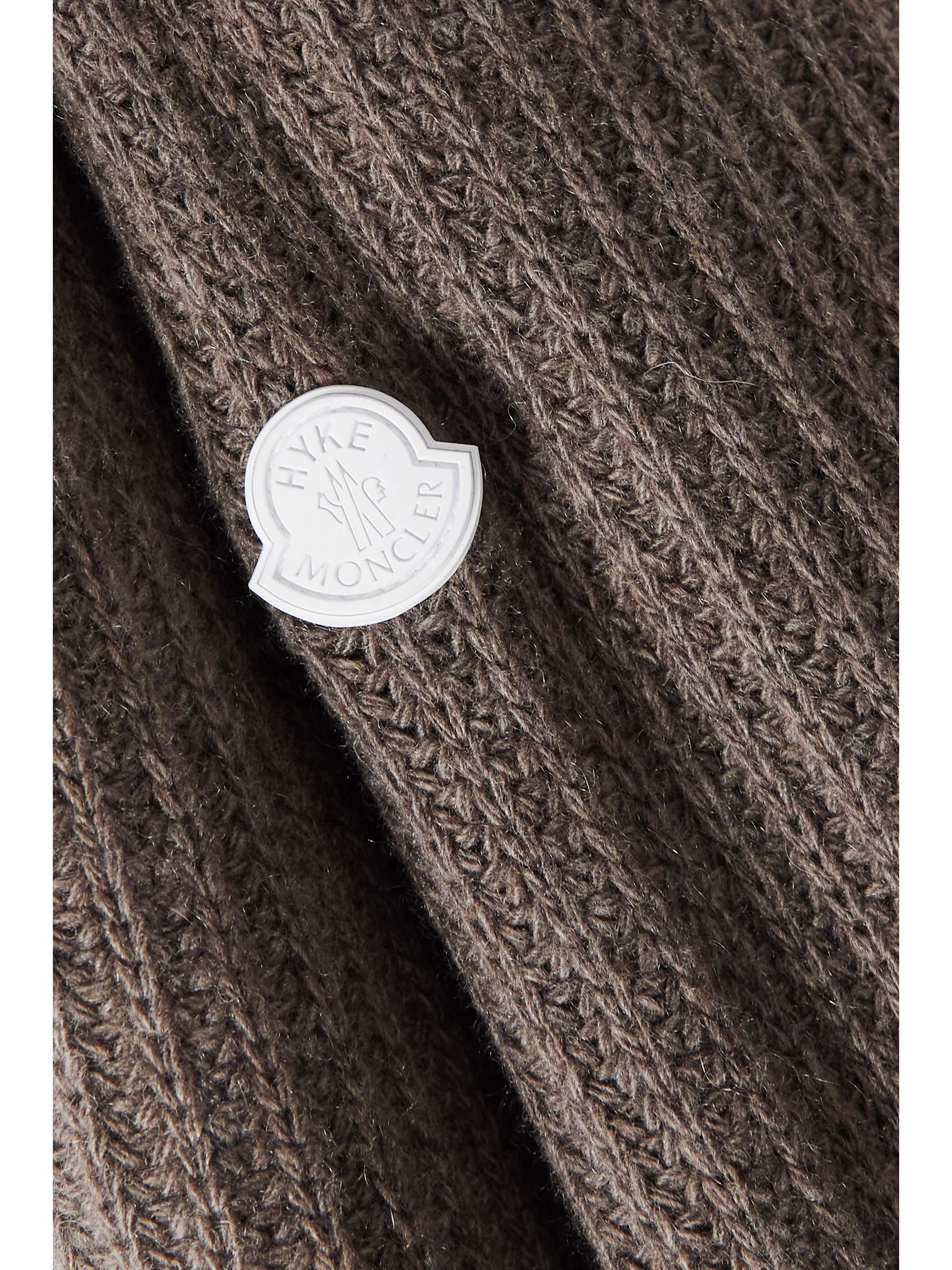MONCLER GENIUS + Hyke oversized ribbed cashmere and wool-blend cardigan