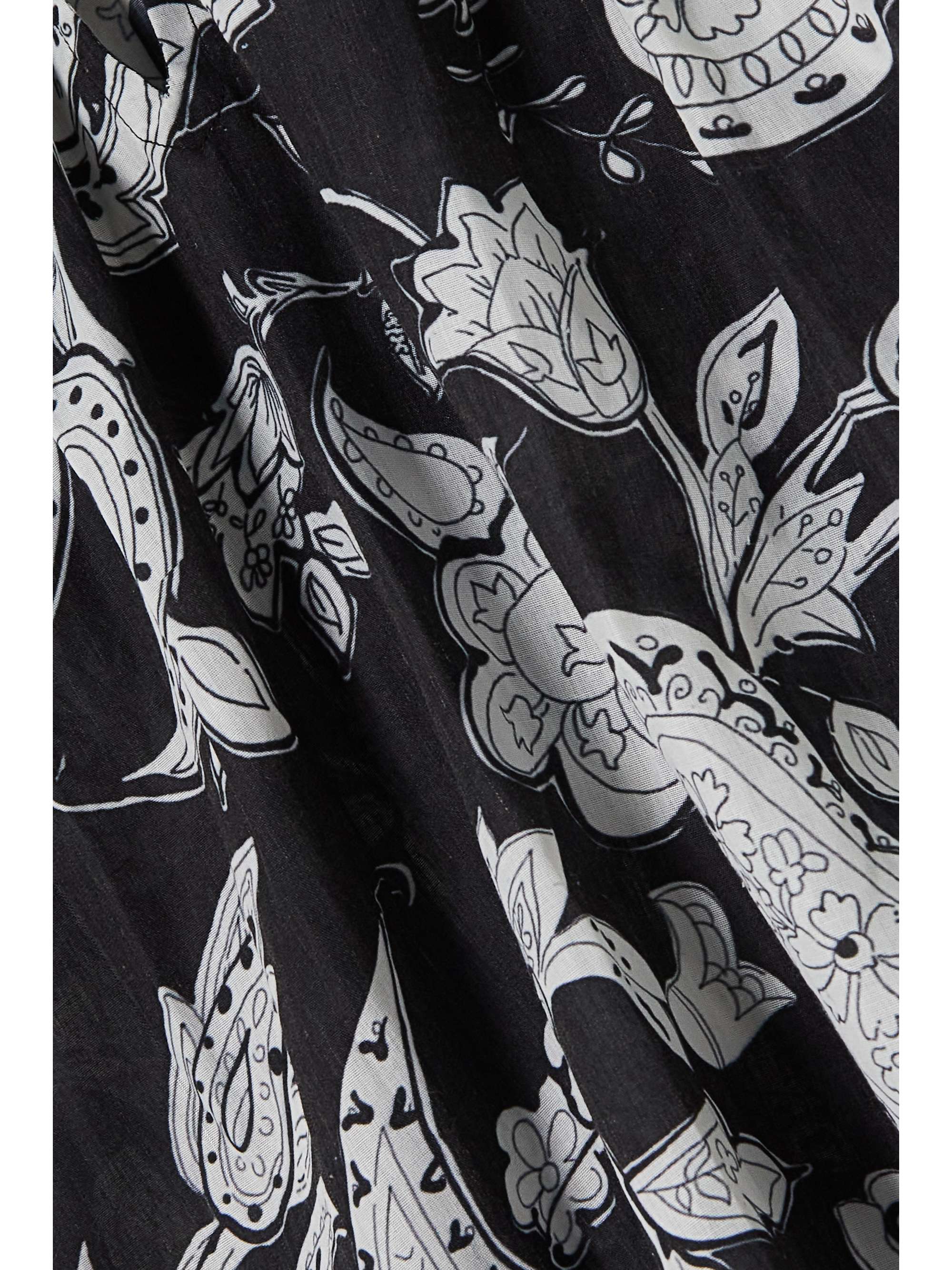 FIL DE VIE Juno paisley-print cotton-batiste blouse