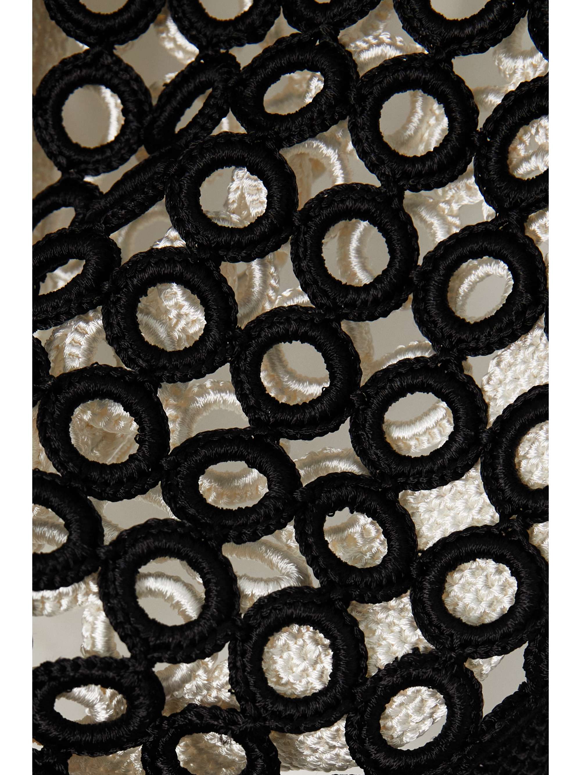 PARTOW Dree two-tone crocheted midi dress