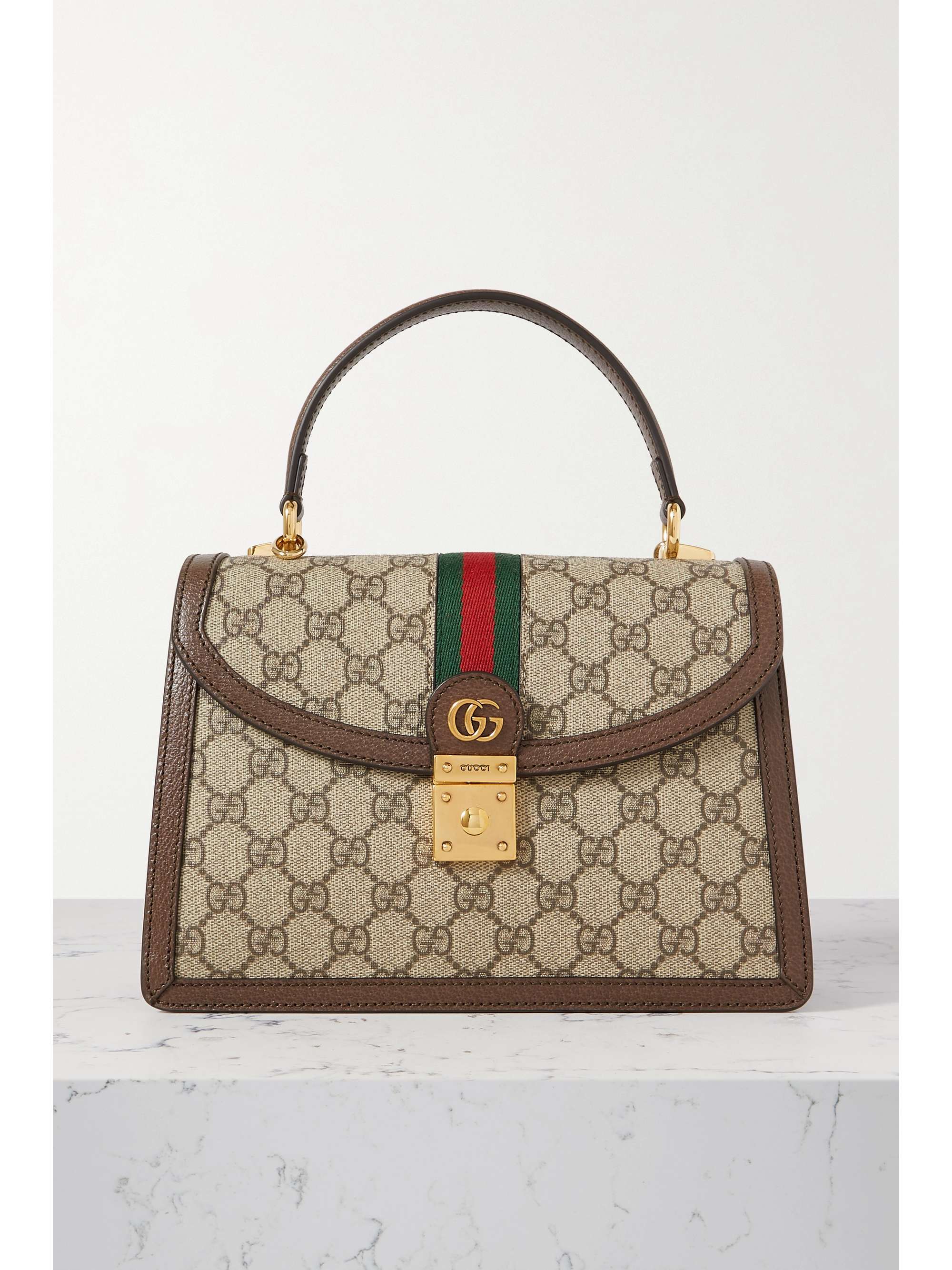 Giftig Anmeldelse Janice GUCCI Ophidia textured leather-trimmed printed coated-canvas tote |  NET-A-PORTER