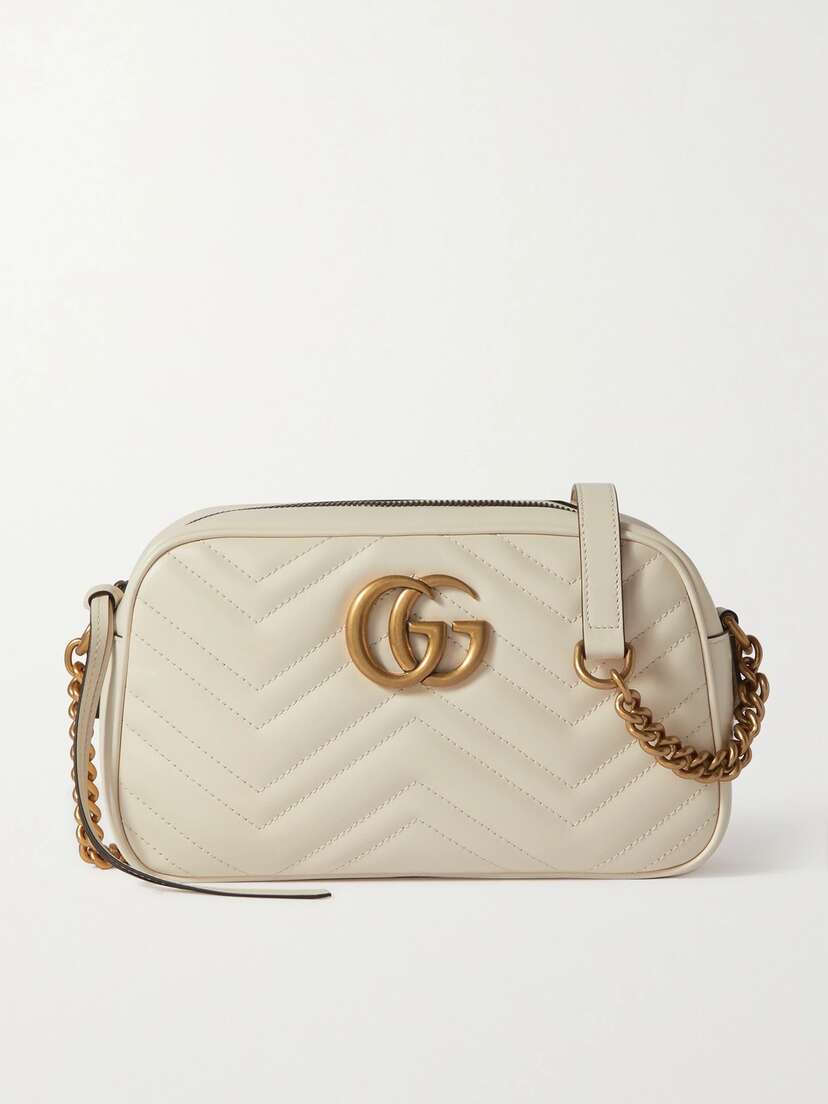 Gucci Gg Marmont Camera Small Quilted Leather Shoulder Bag