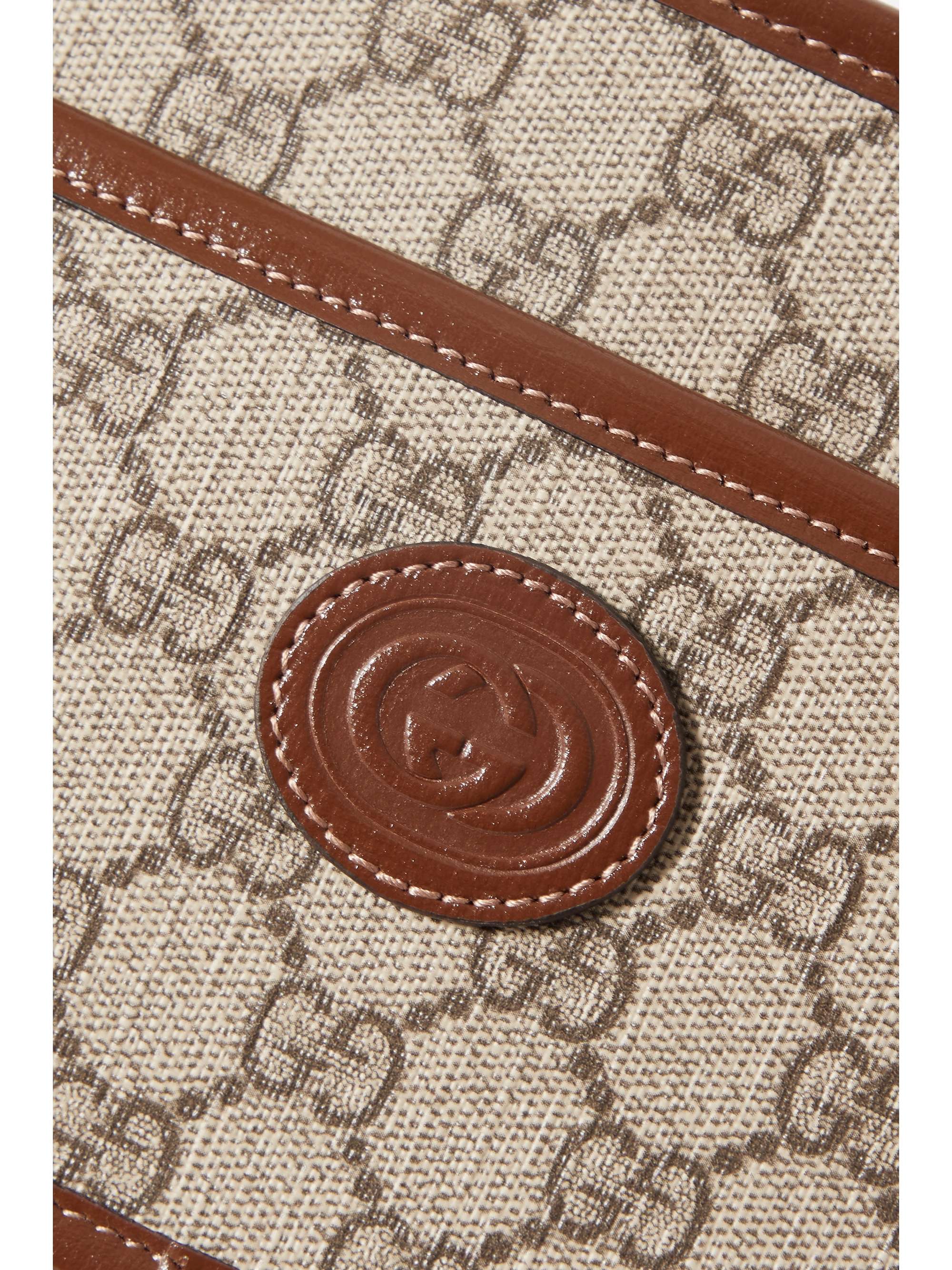 GUCCI GG Retro leathertrimmed printed coatedcanvas camera bag NETA