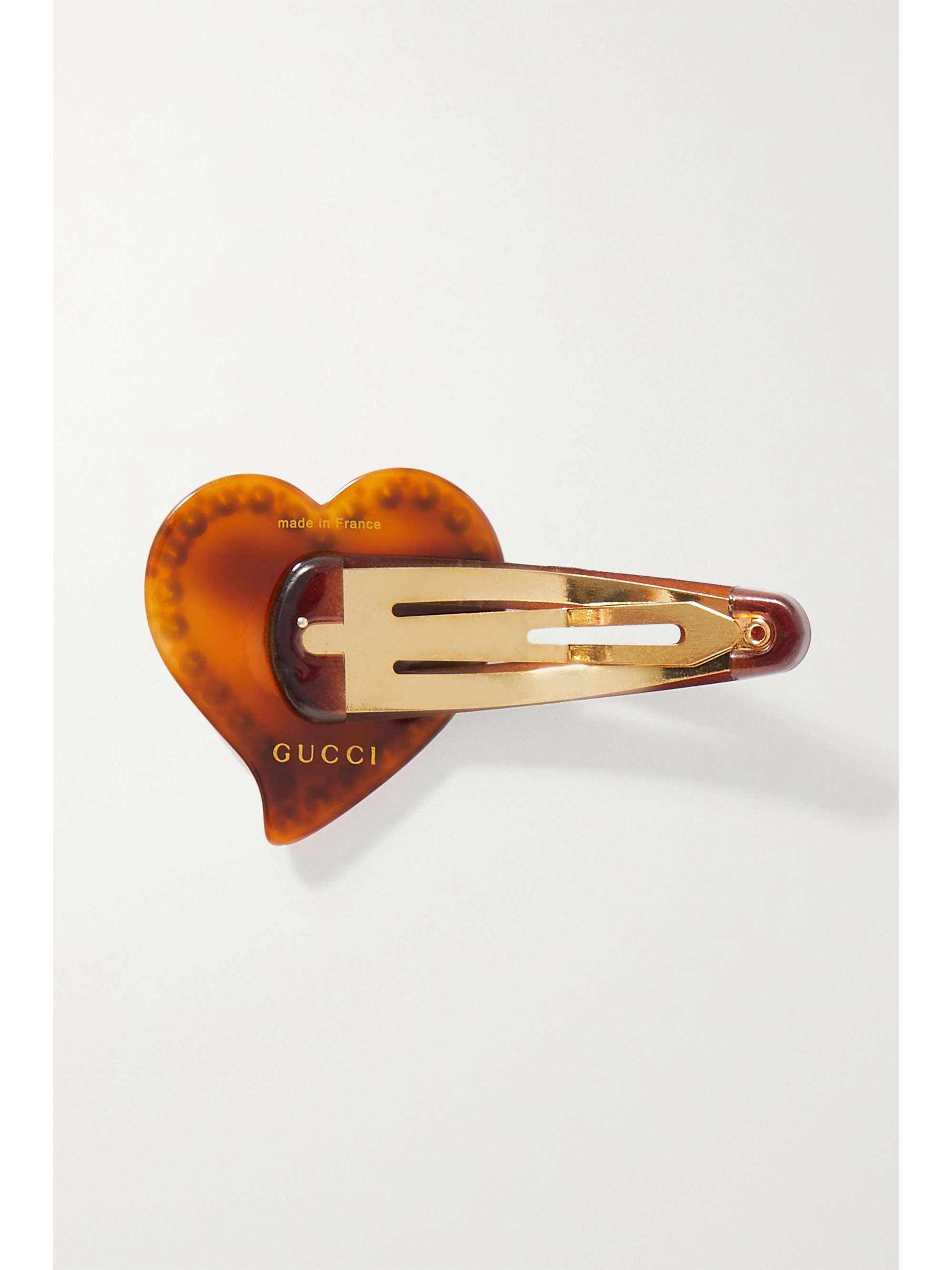 GUCCI Haarspange aus Harz mit Kristallen